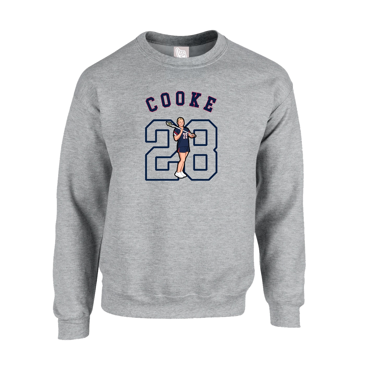 Fleece Crew — Shirsey Arch in Grey