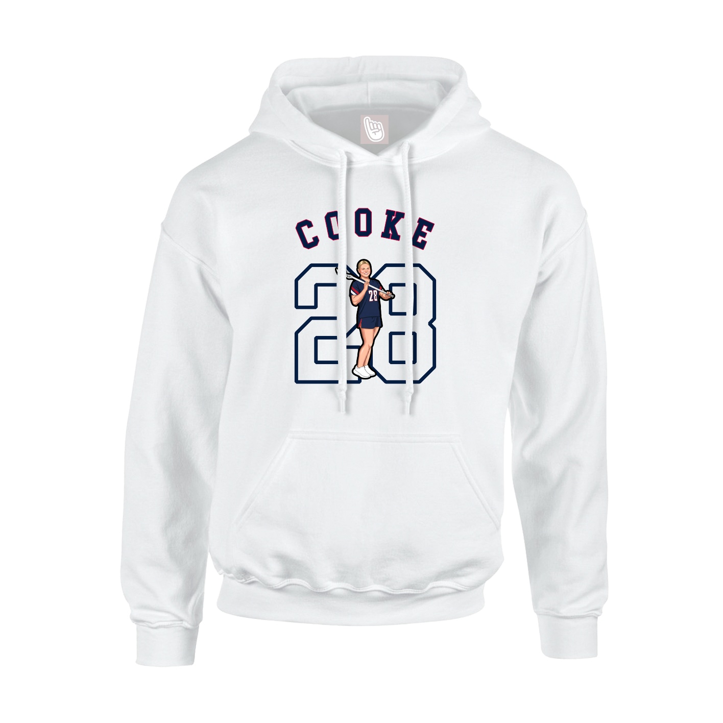 Youth Hoodie — Shirsey Arch in White