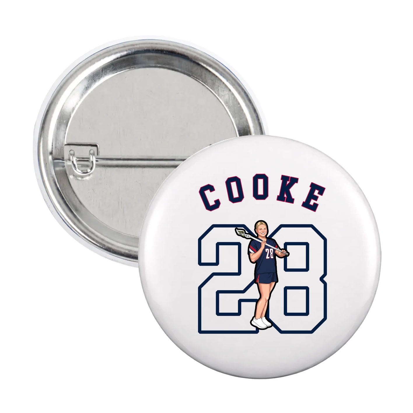 Game Day Button — Shirsey Arch in White