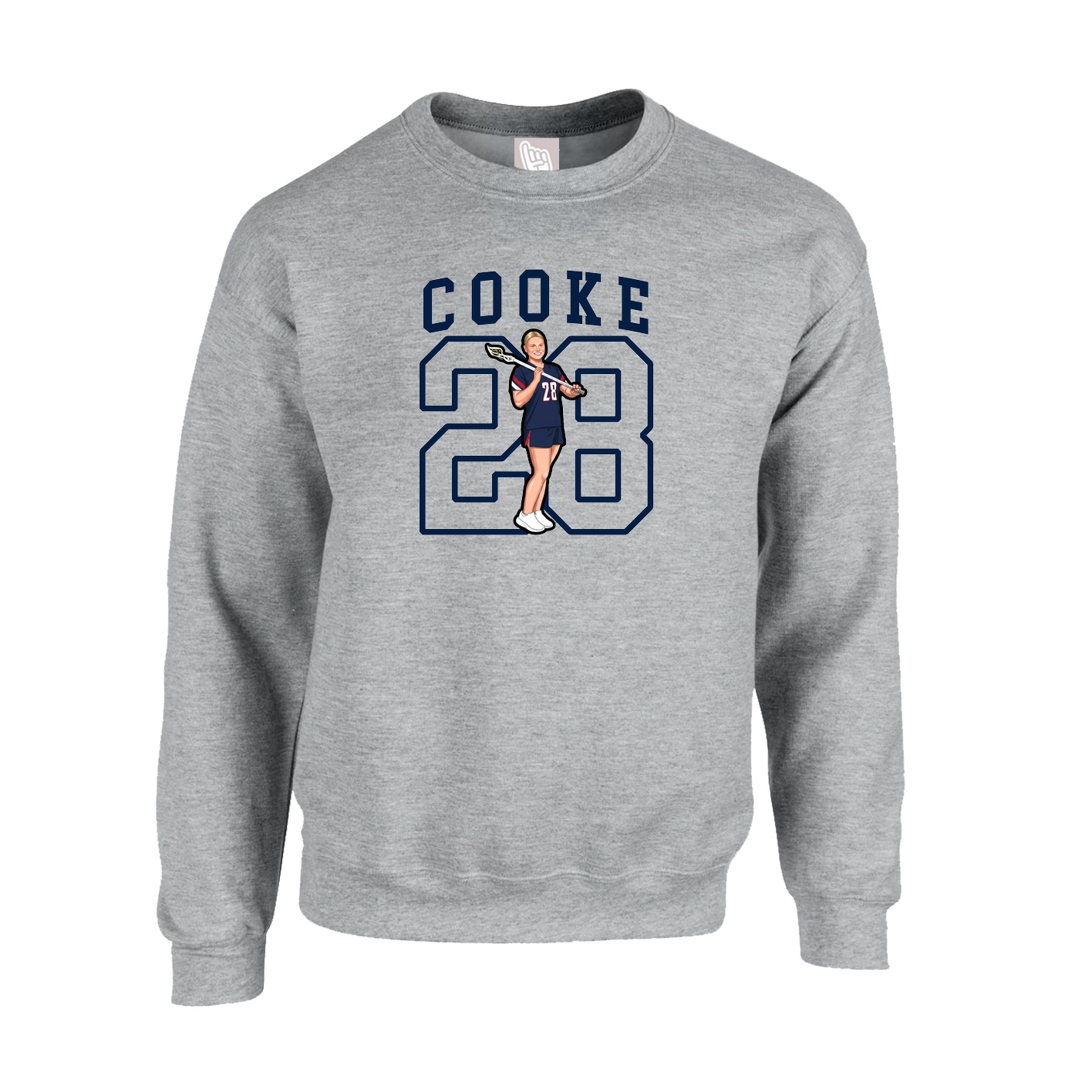 Fleece Crew — Shirsey in Grey