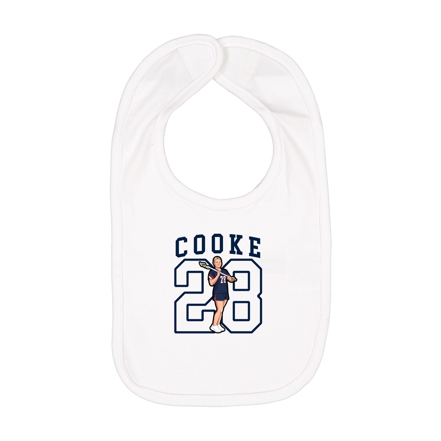 Infant Bib — Shirsey in White