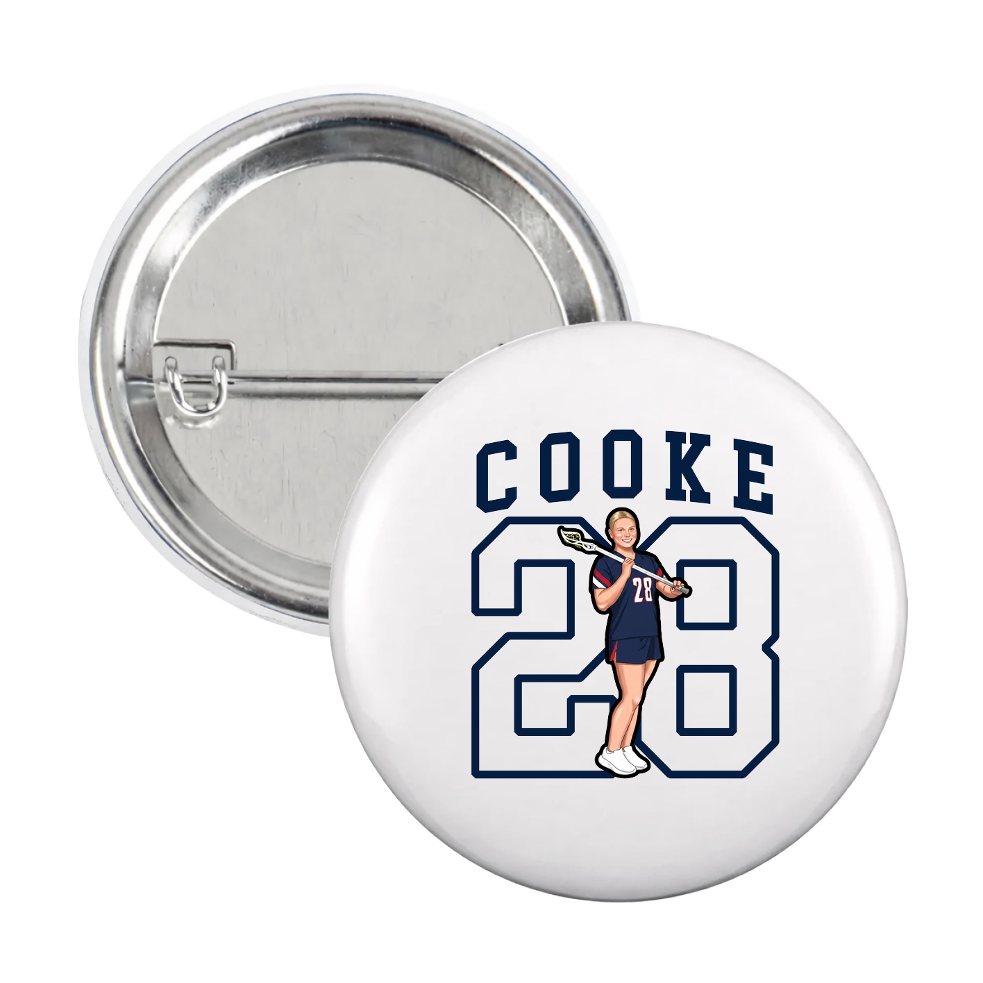 Game Day Button — Shirsey in White