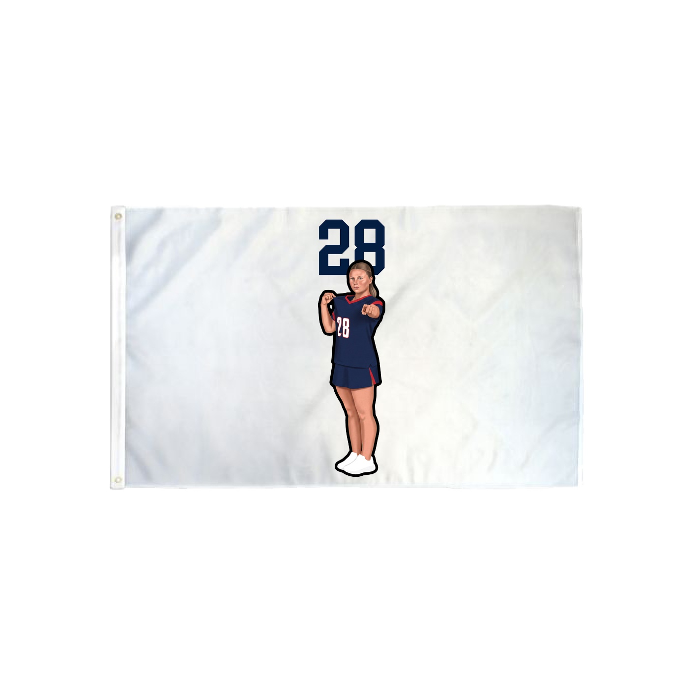 3x5 Flag — Number Top in Classic