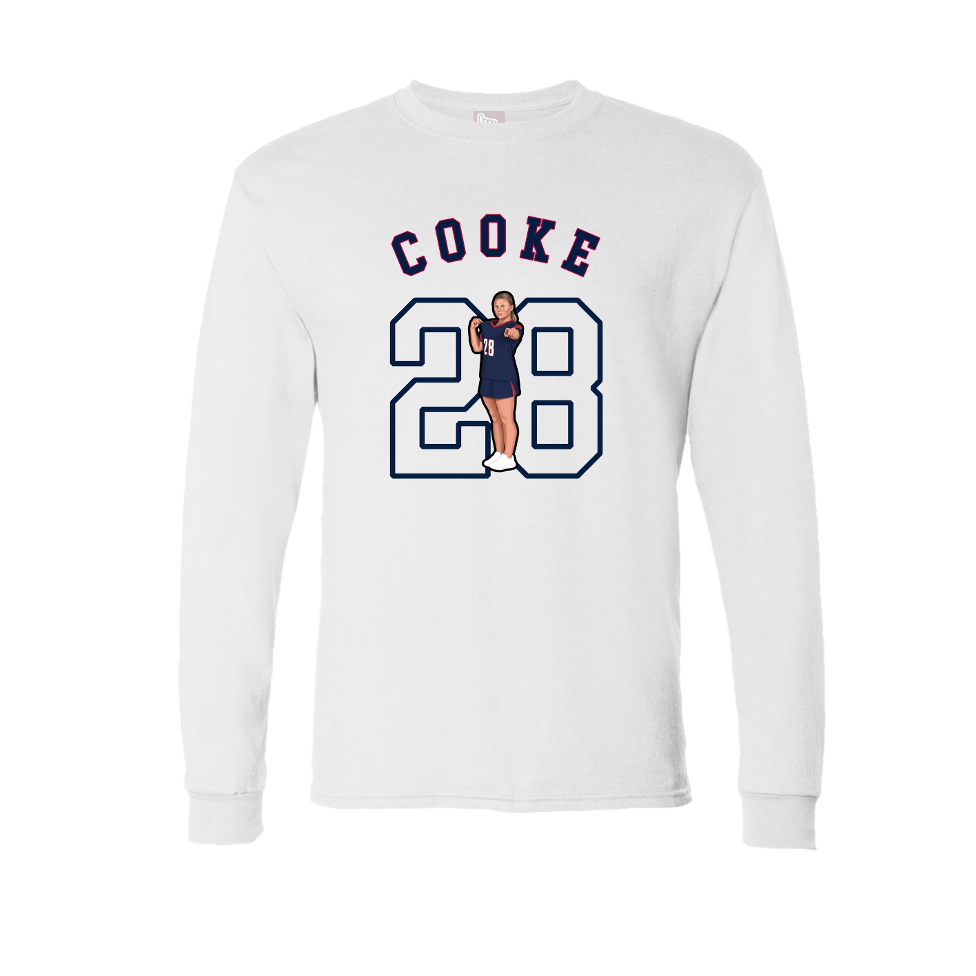 Long Sleeve Tee — Shirsey Arch in White