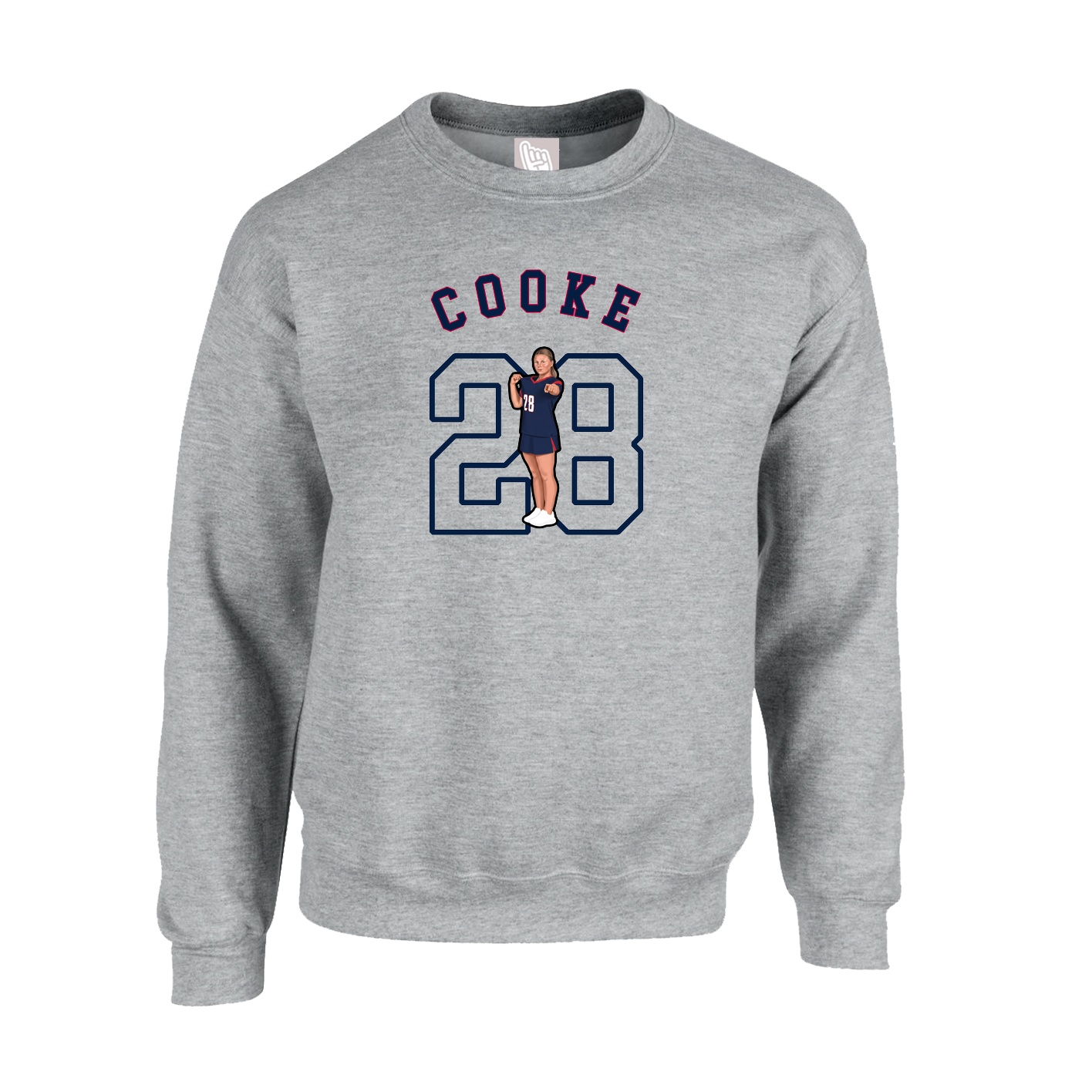 Fleece Crew — Shirsey Arch in Grey
