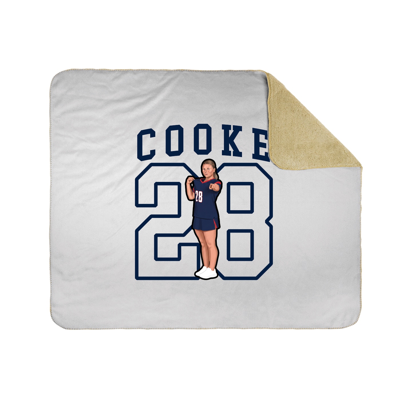 Throw Blanket — Shirsey in White