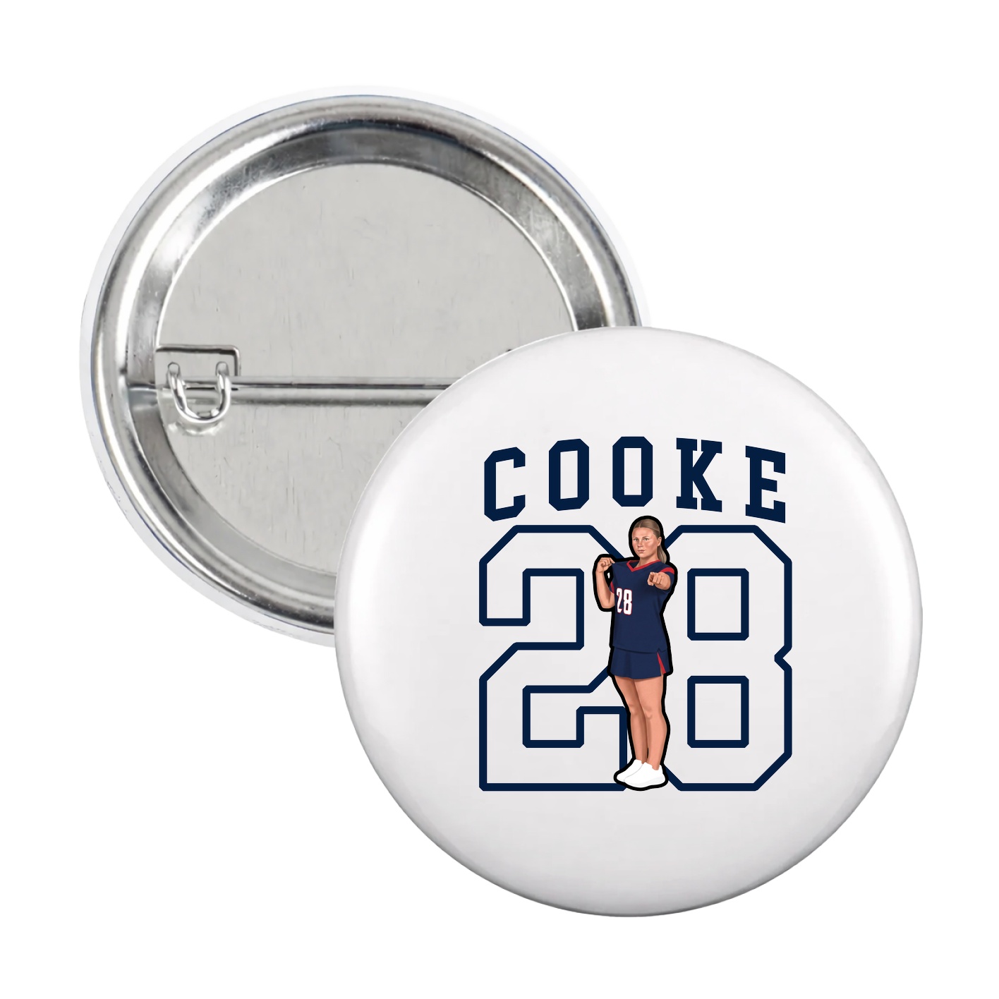 Game Day Button — Shirsey in White