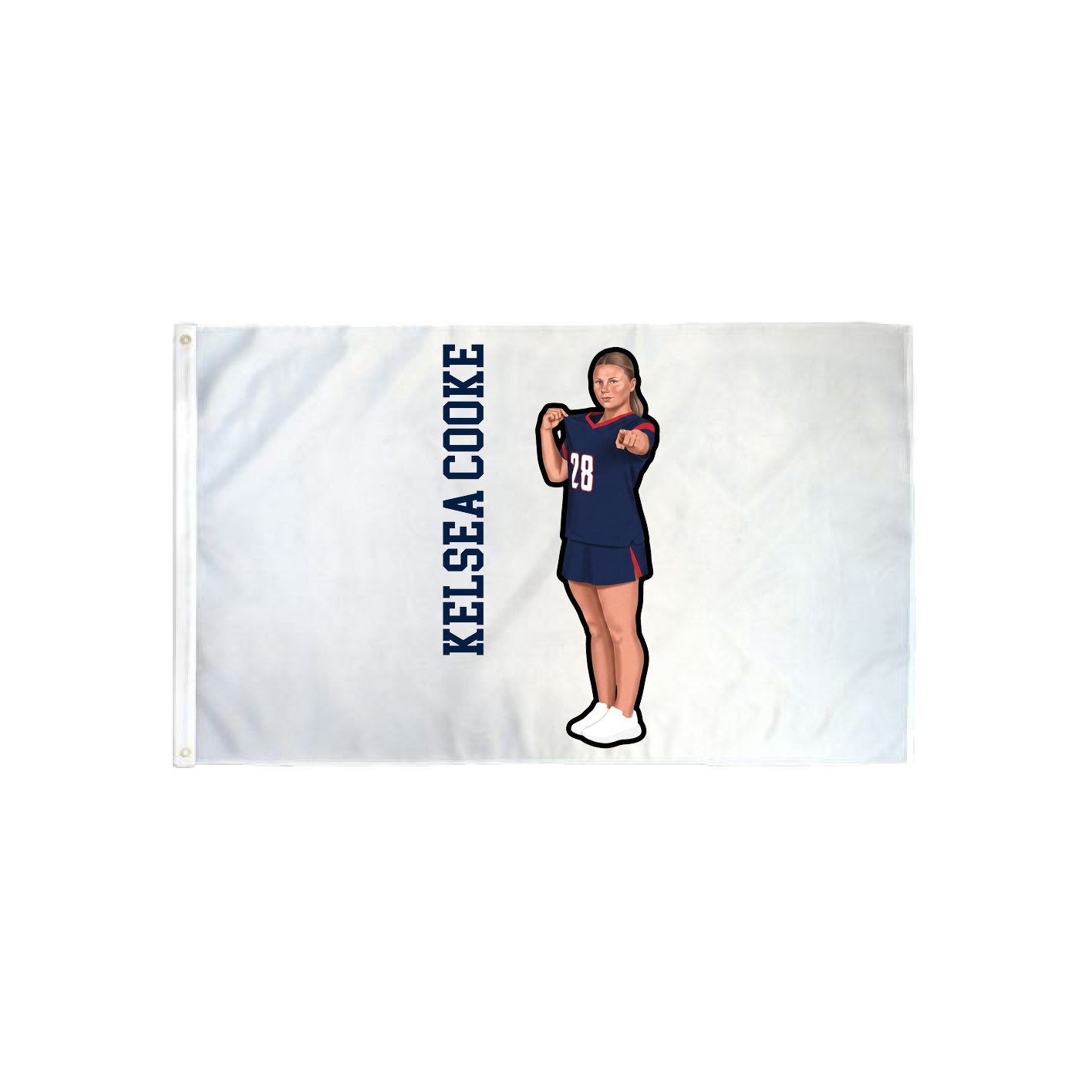 3x5 Flag — Name Vertical in Classic