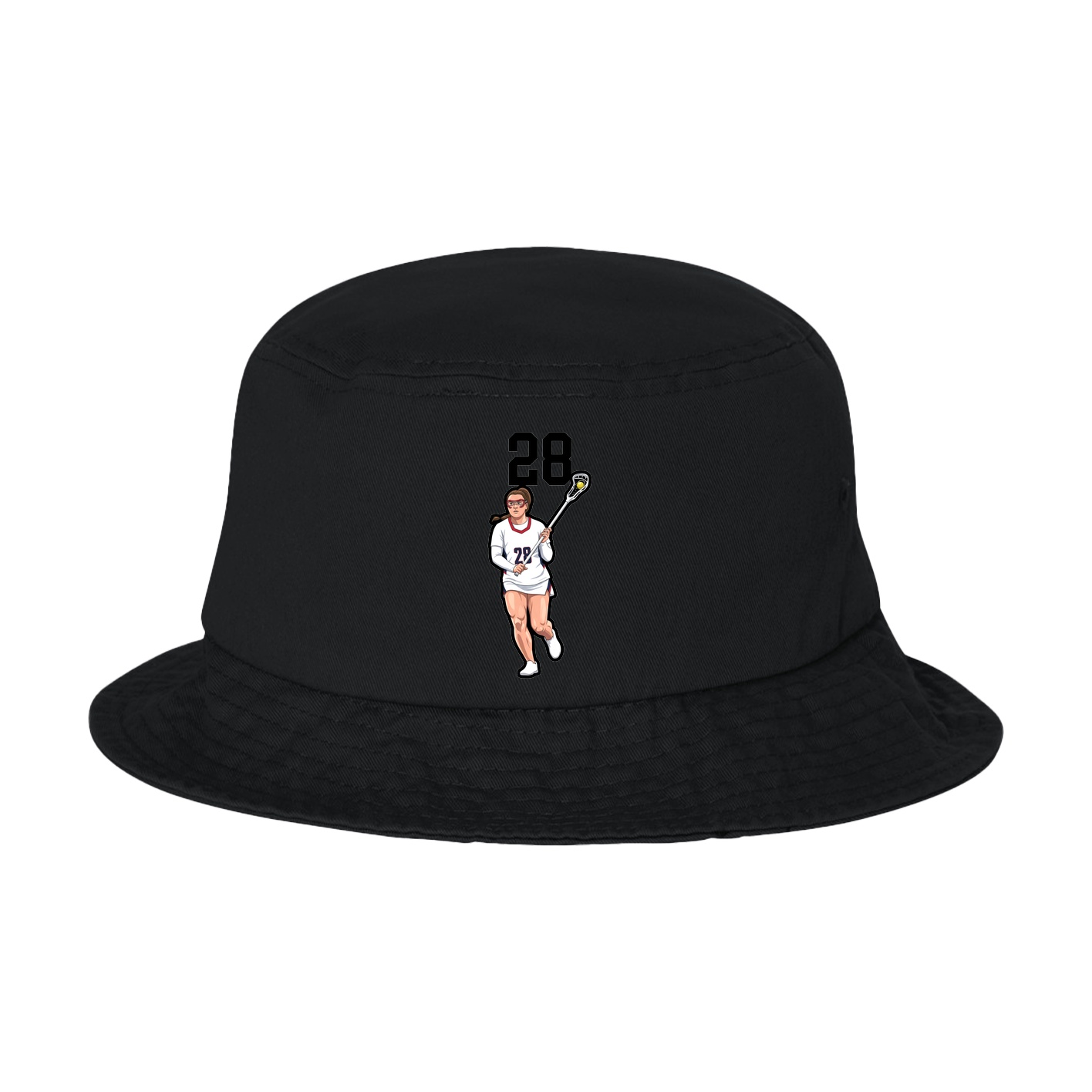 Bucket Cap — Number Top in Black