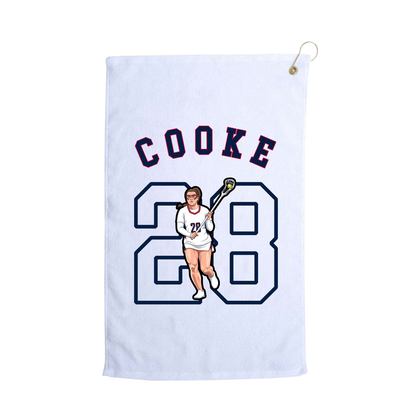 Golf Towel — Shirsey Arch in White