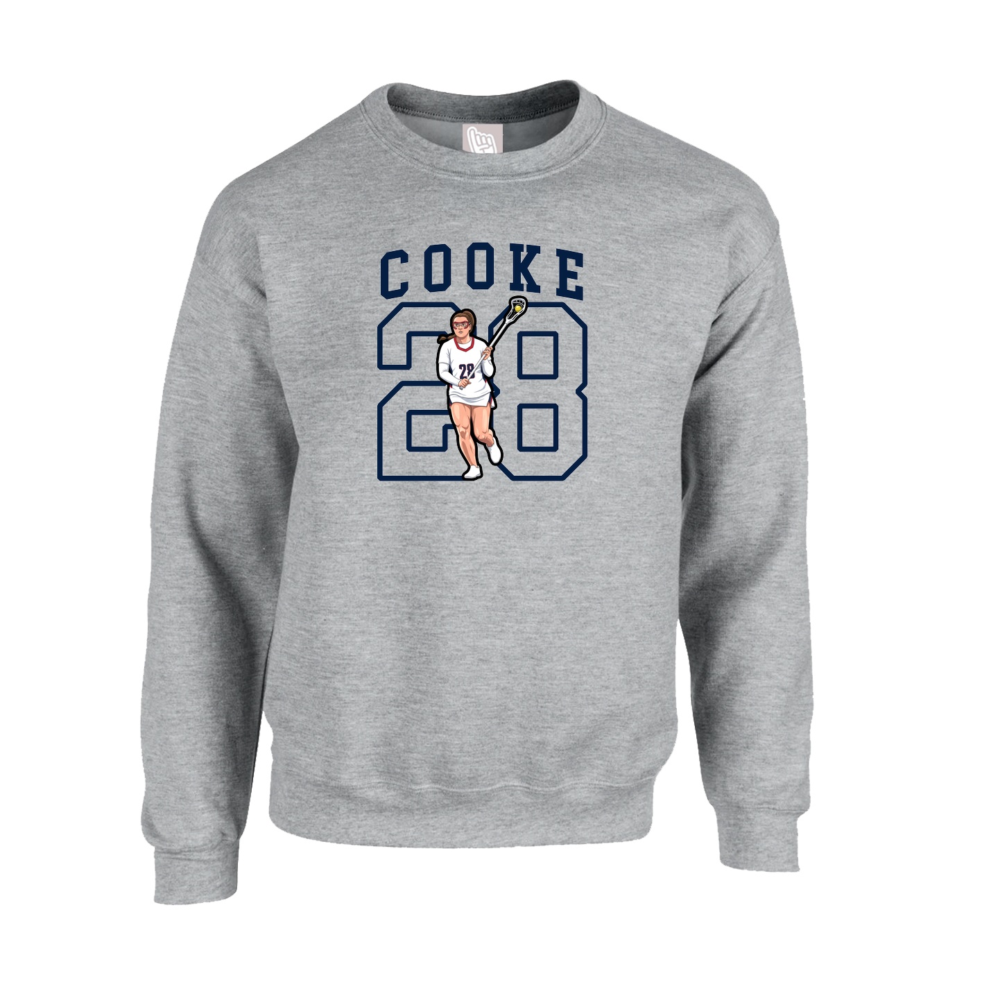 Fleece Crew — Shirsey in Grey