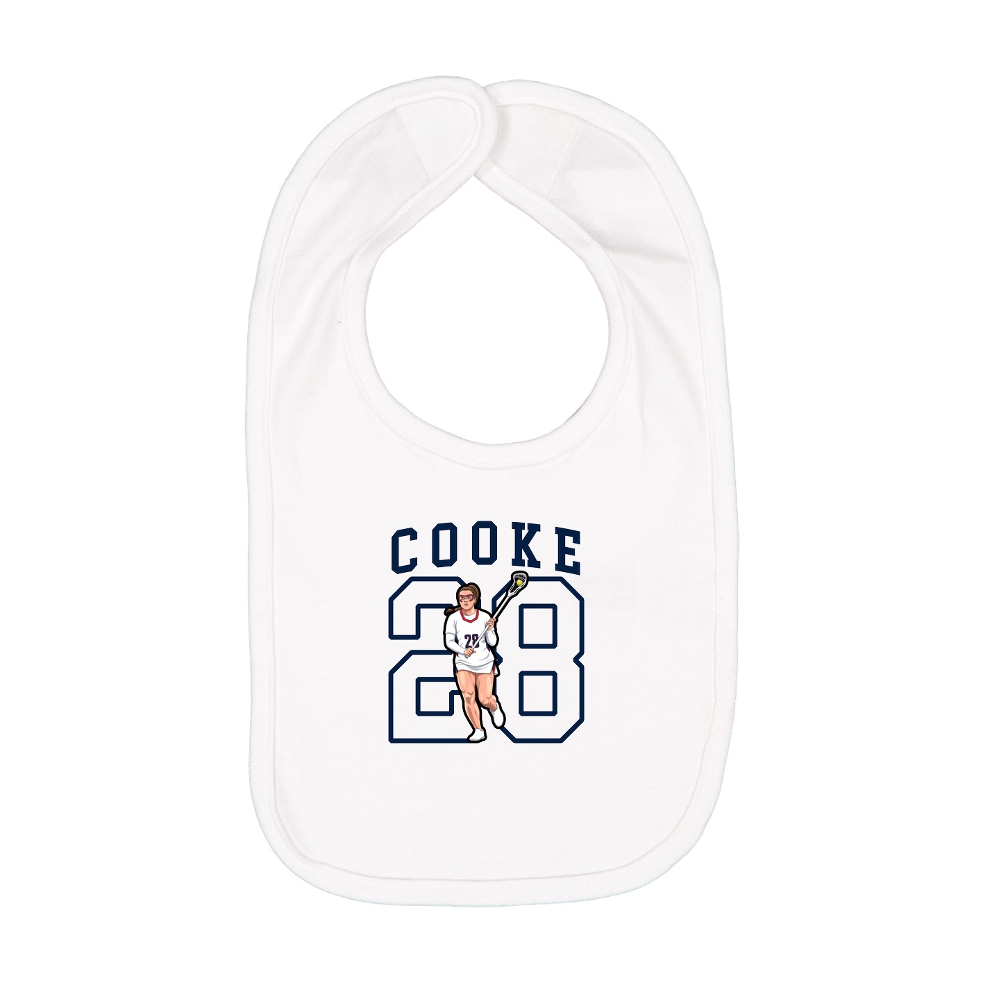 Infant Bib — Shirsey in White