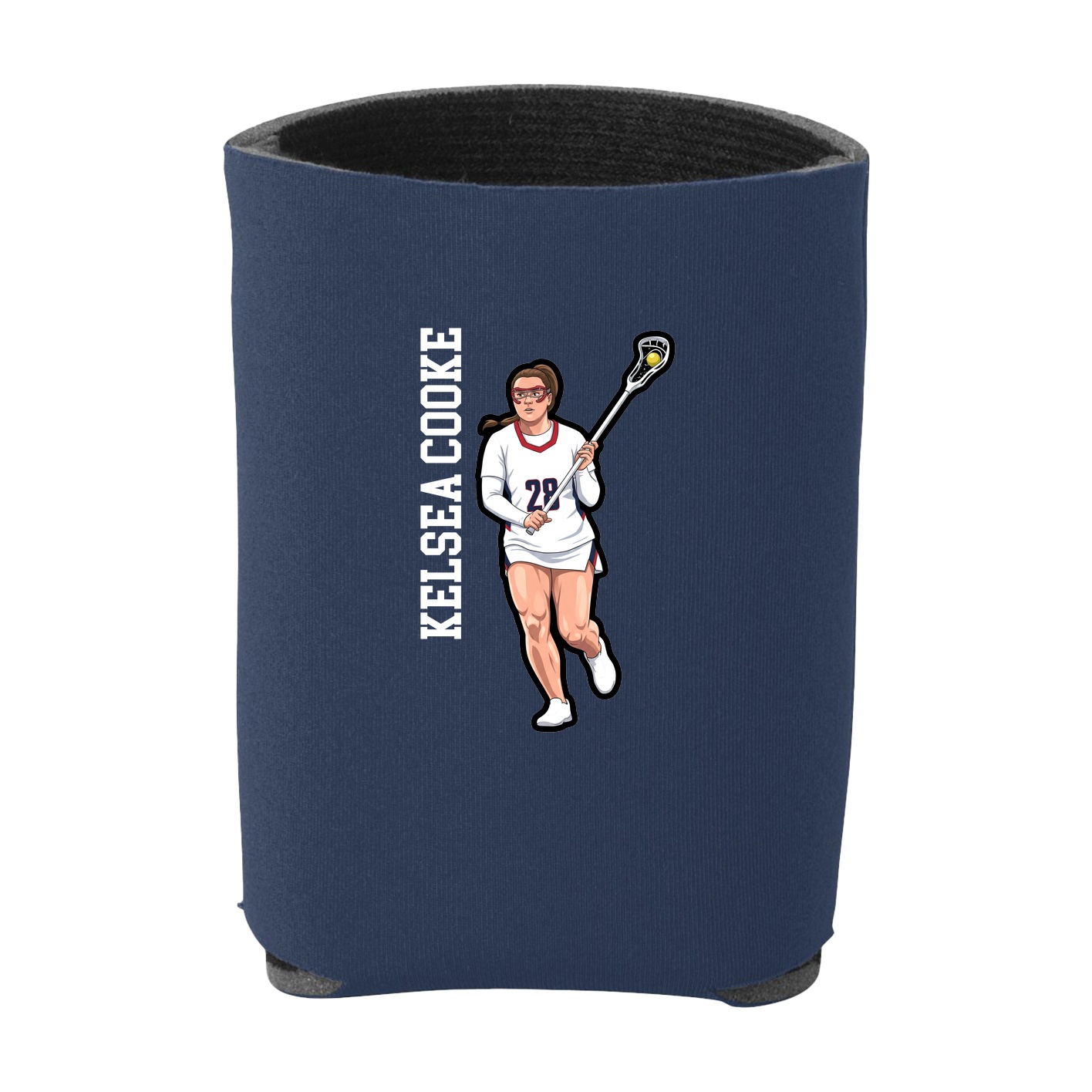 Can Holder — Name Vertical in Navy