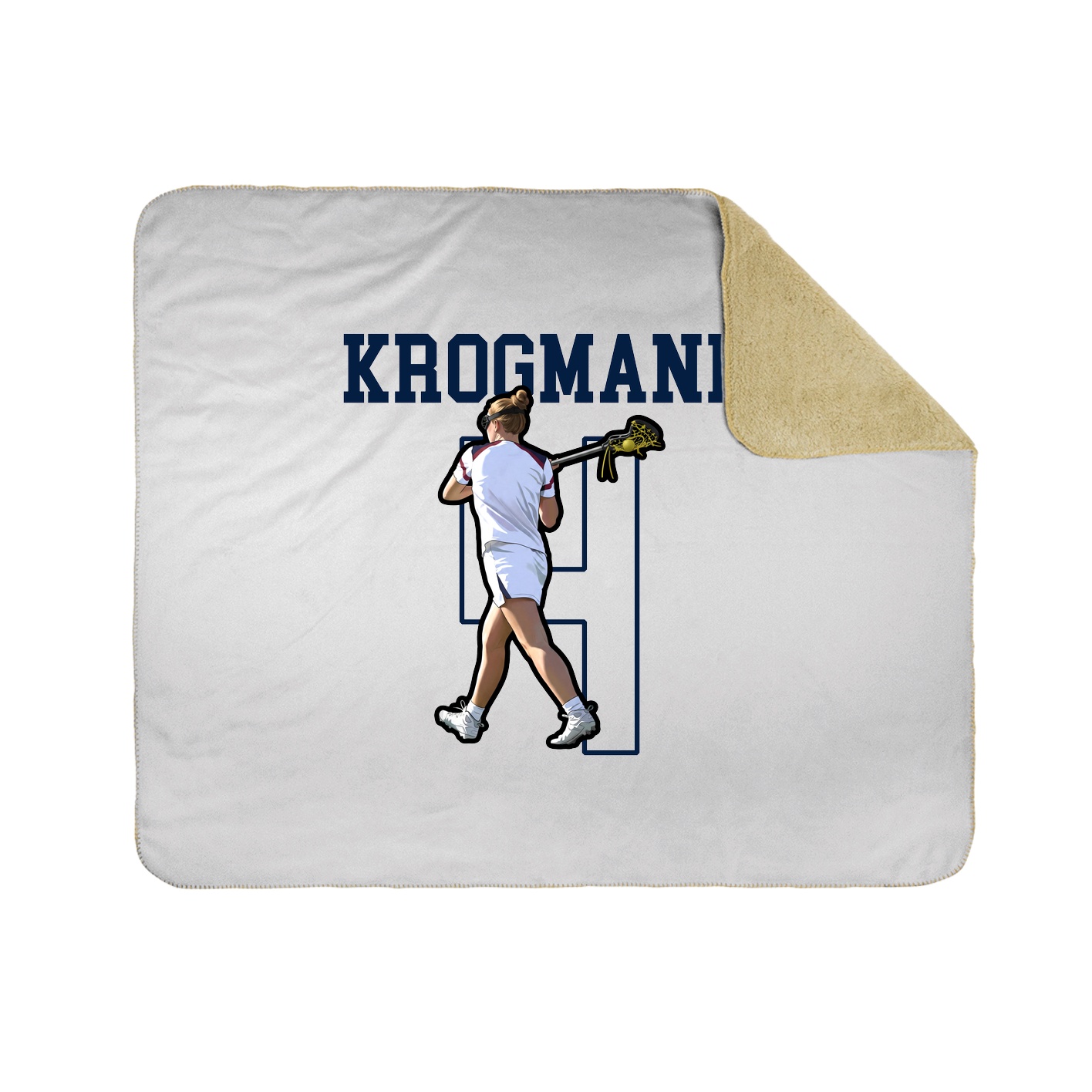 50x60 Sherpa Lined Throw Blanket