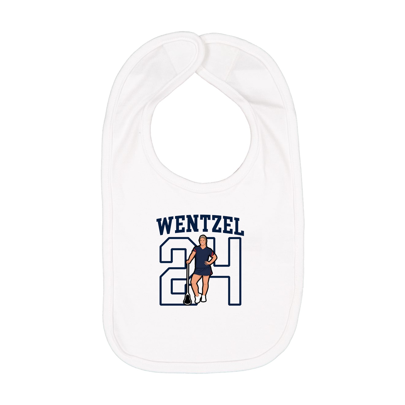 Infant Bib — Shirsey in White