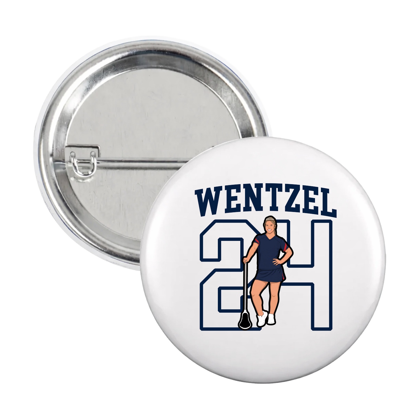 Game Day Button — Shirsey in White