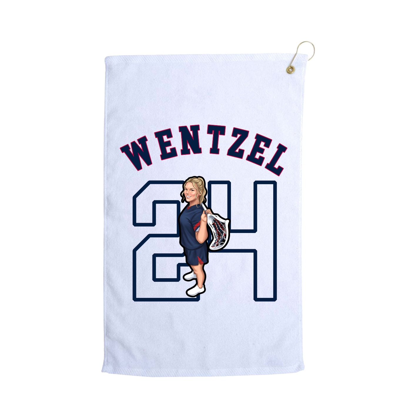 Golf Towel — Shirsey Arch in White