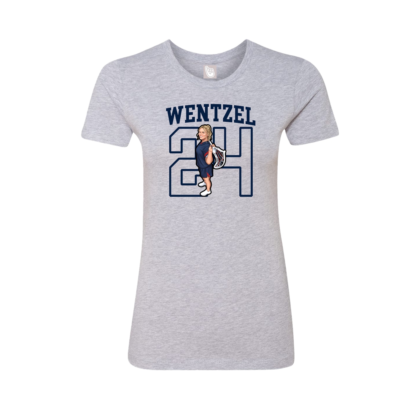 Fitted Women's Tee — Shirsey in Grey