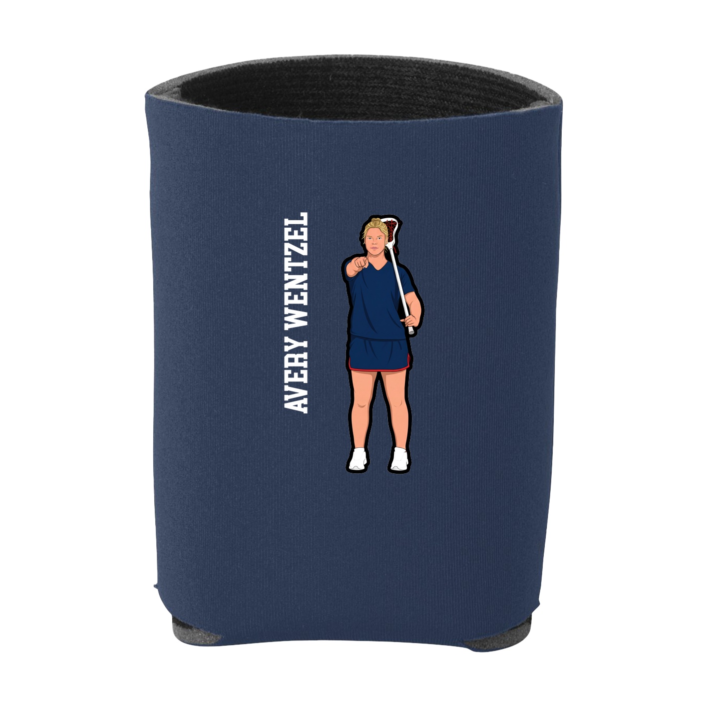 Can Holder — Name Vertical in Navy