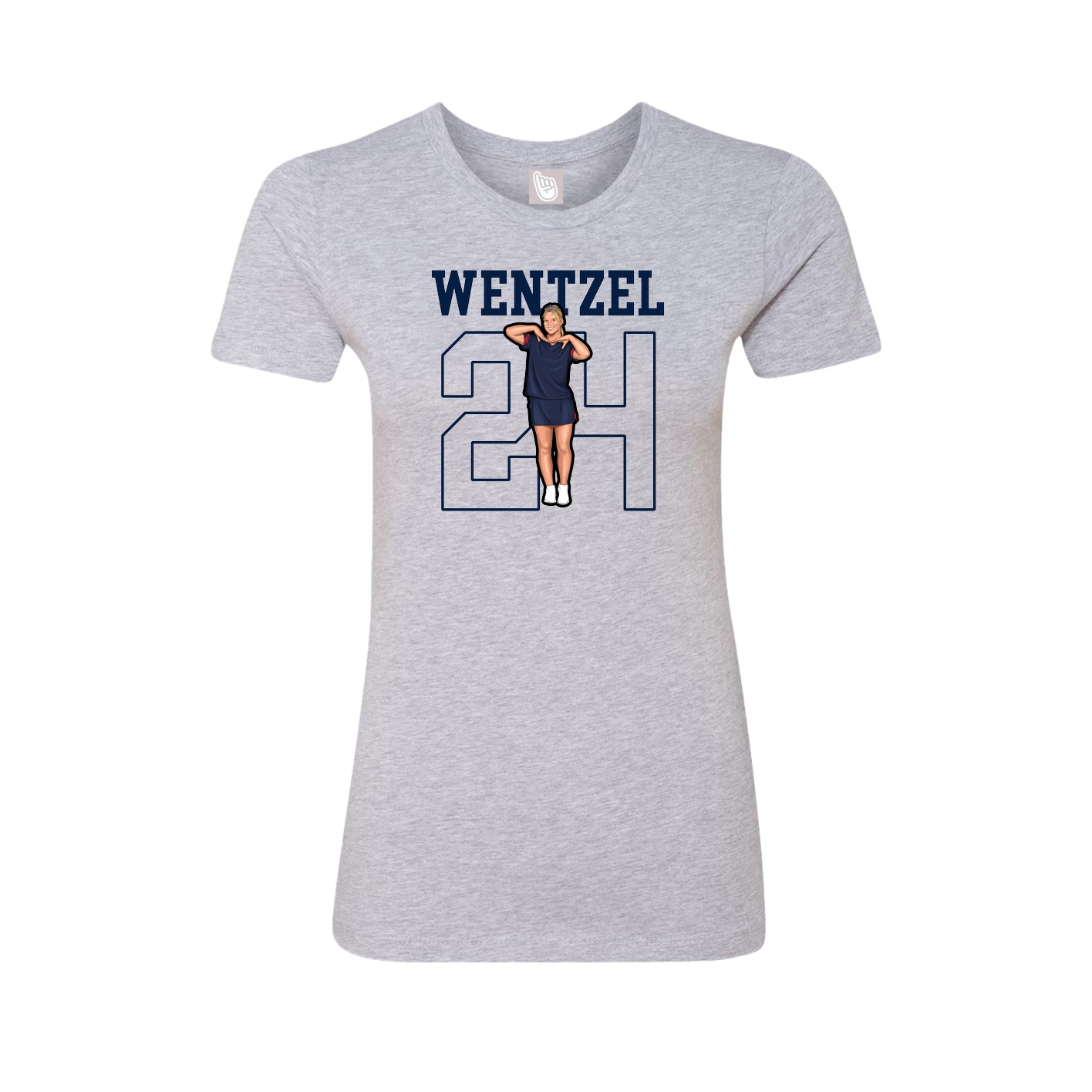 Fitted Women's Tee — Shirsey in Grey