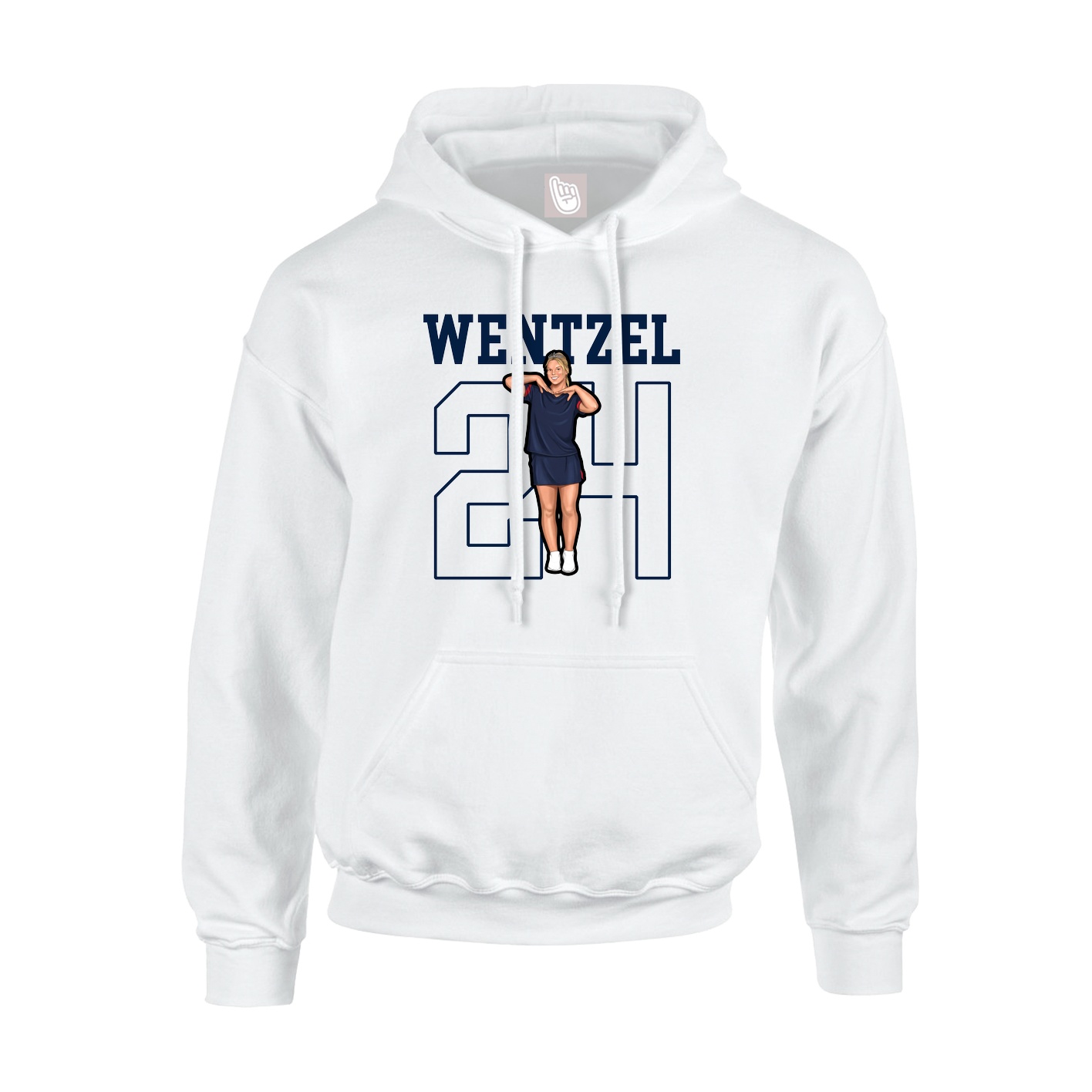 Hoodie — Shirsey in White