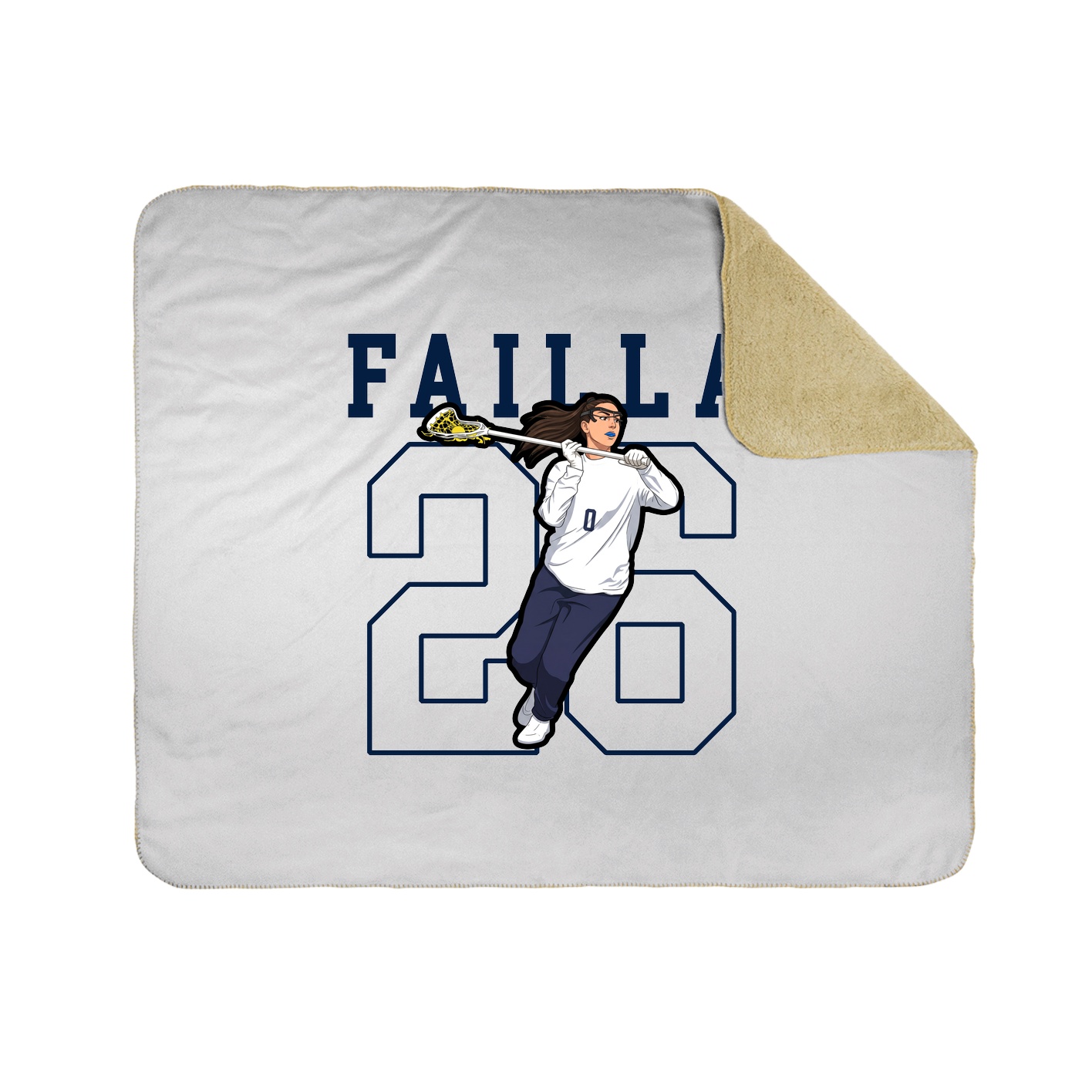 Throw Blanket — Shirsey in White