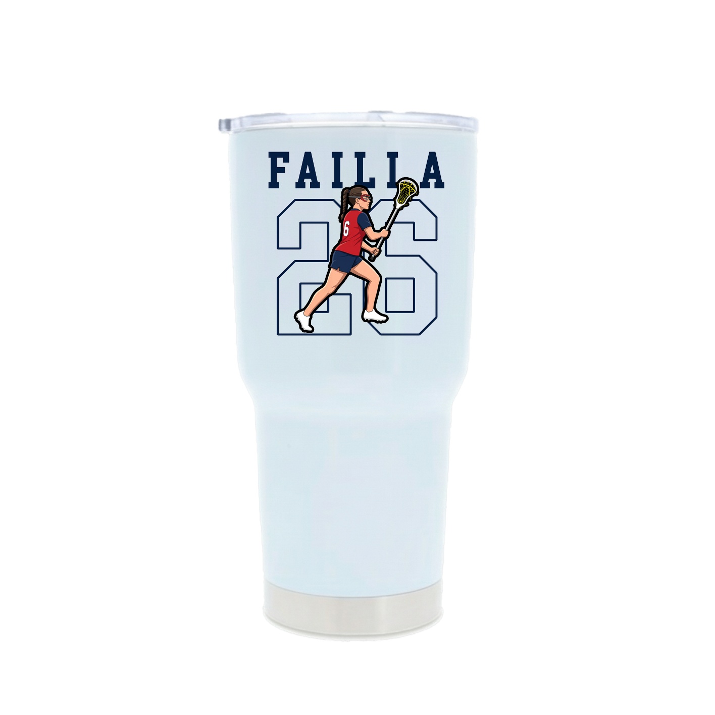 30oz Stainless Steel Tumbler — Shirsey in White
