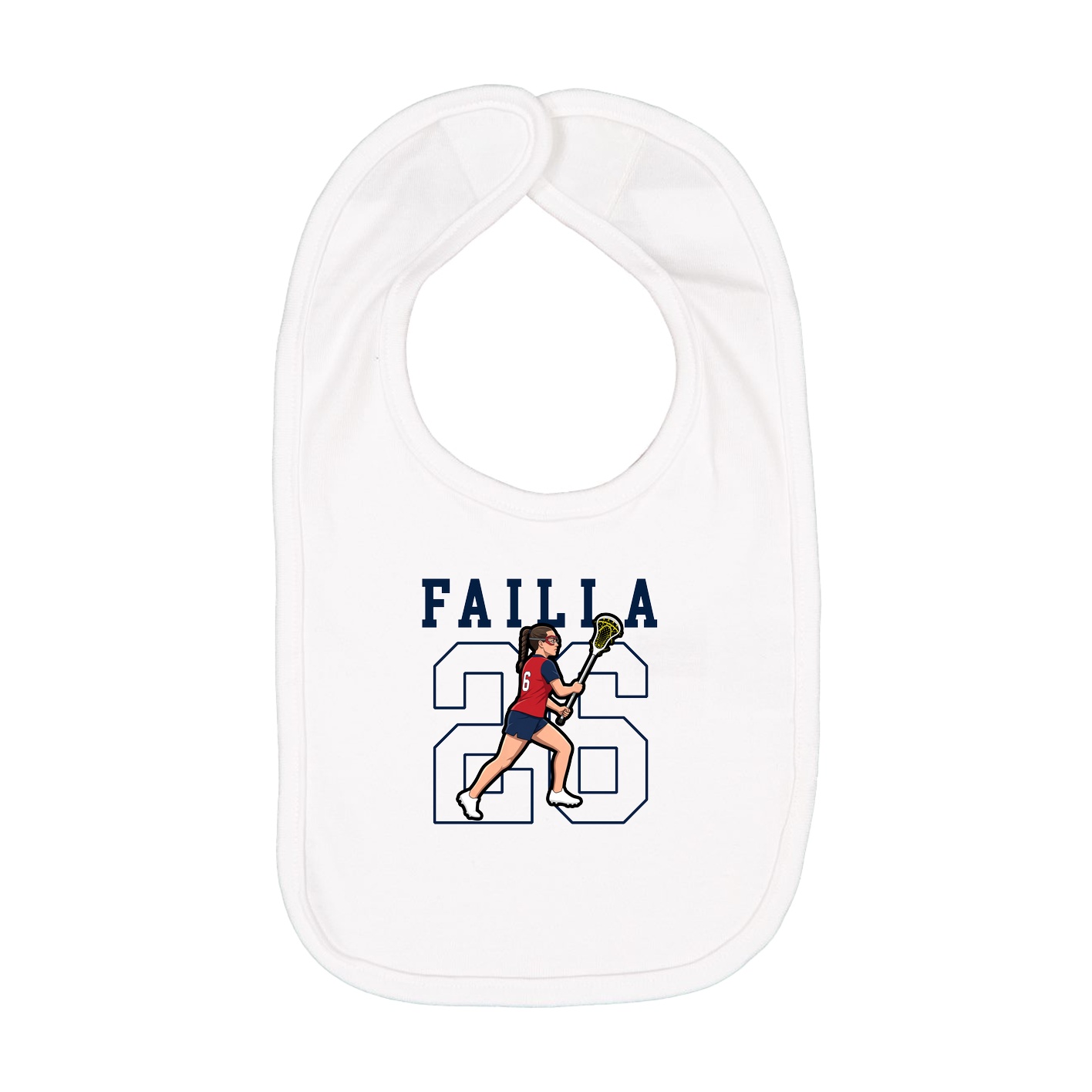 Infant Bib — Shirsey in White