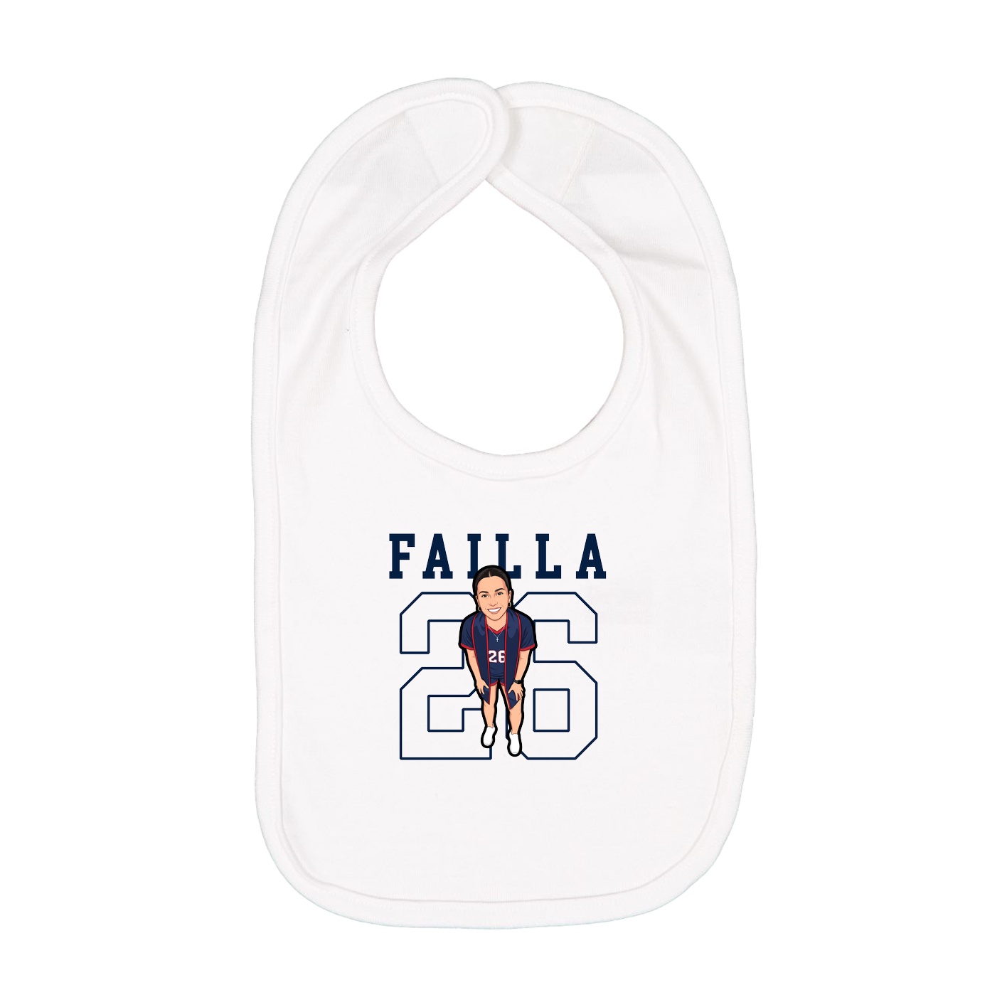 Infant Bib — Shirsey in White