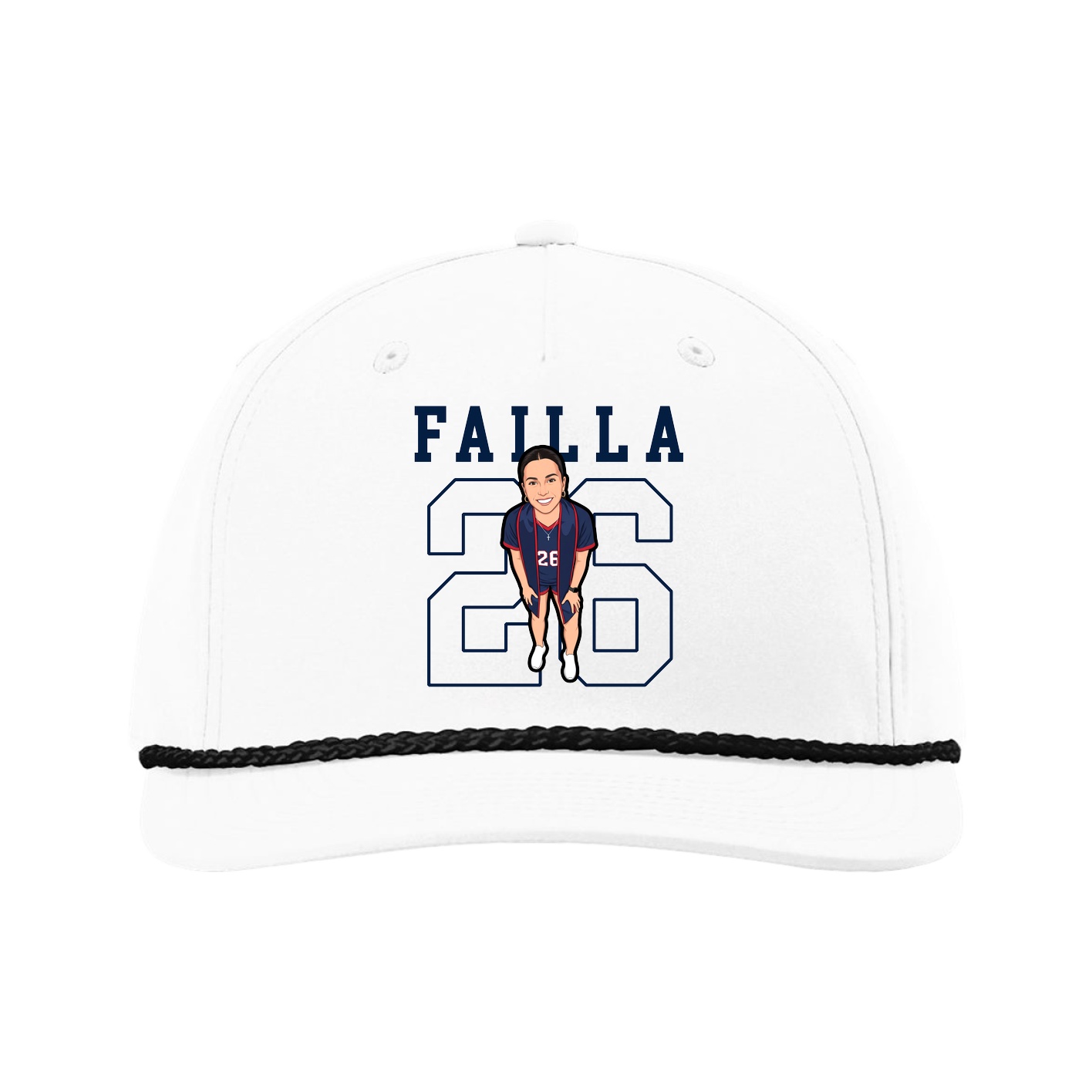 Five-Panel Classic Rope Cap — Shirsey in White