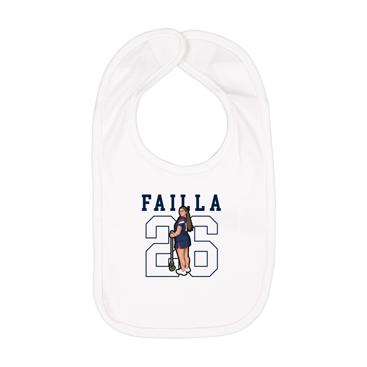 Infant Bib — Shirsey in White