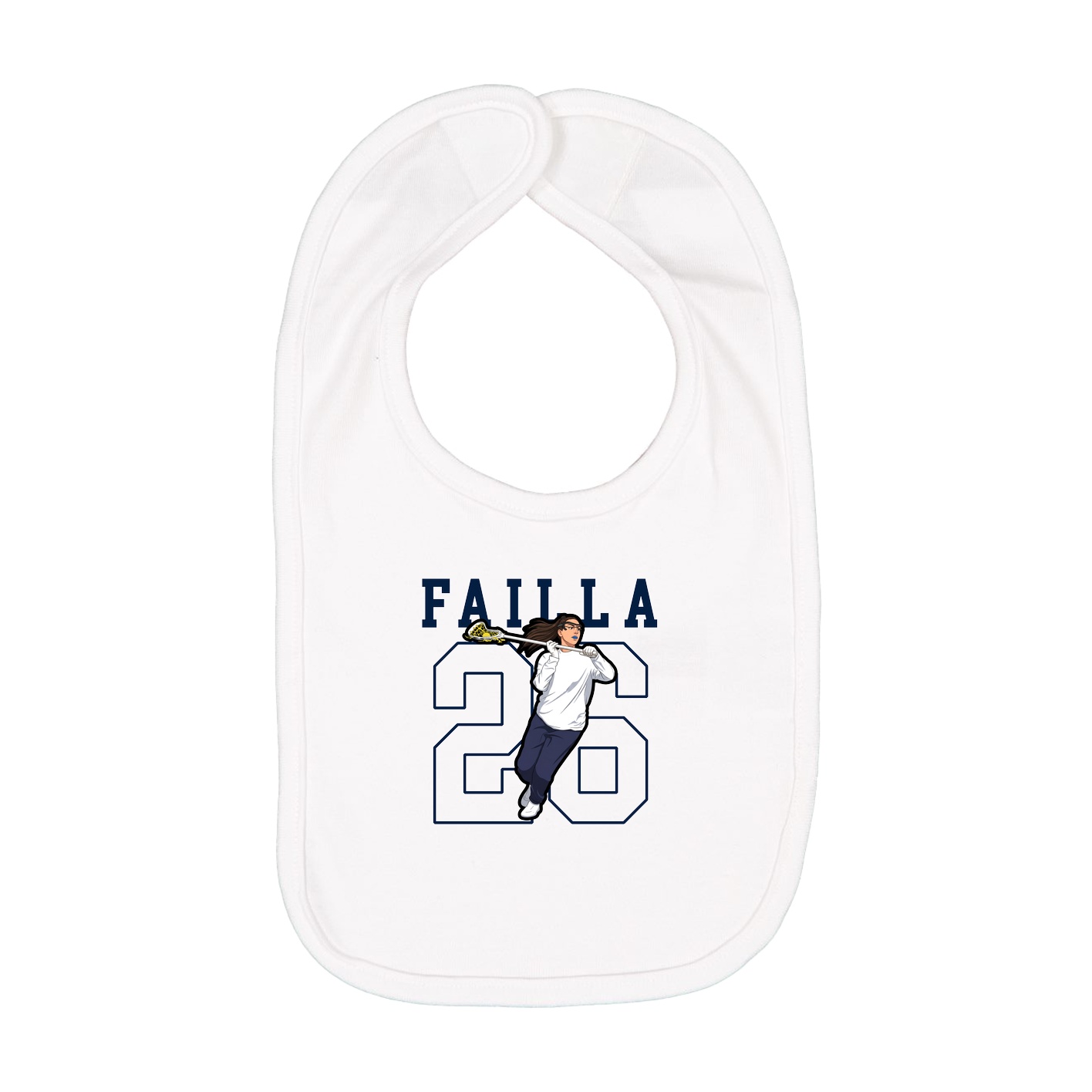 Infant Bib — Shirsey in White