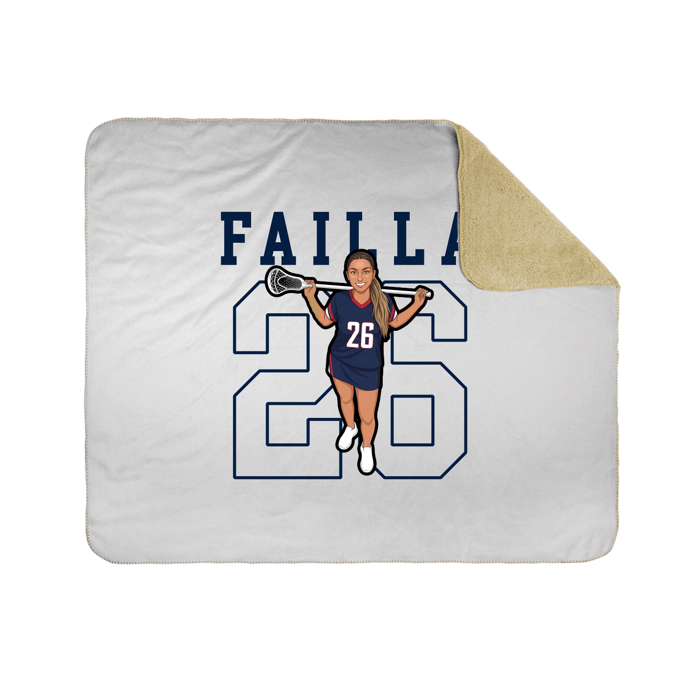 Throw Blanket — Shirsey in White