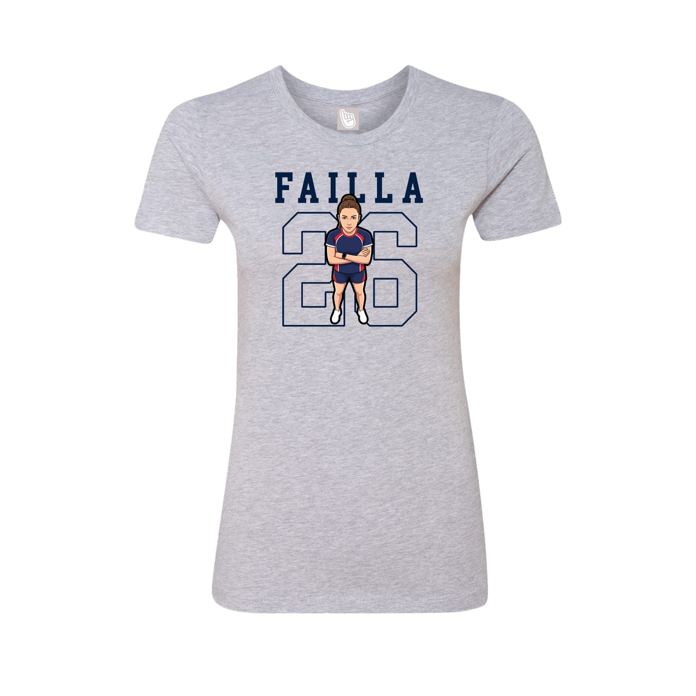 Fitted Women's Tee — Shirsey in Grey