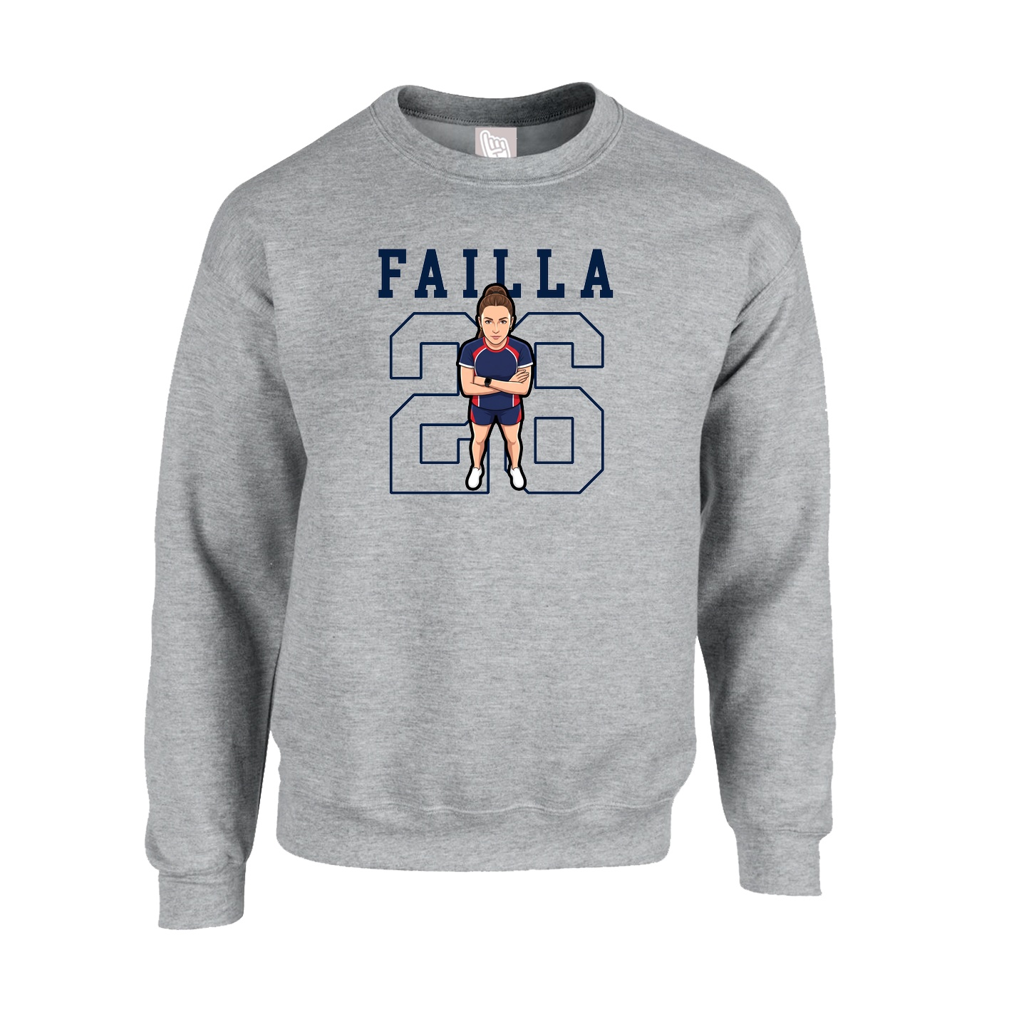 Fleece Crew — Shirsey in Grey