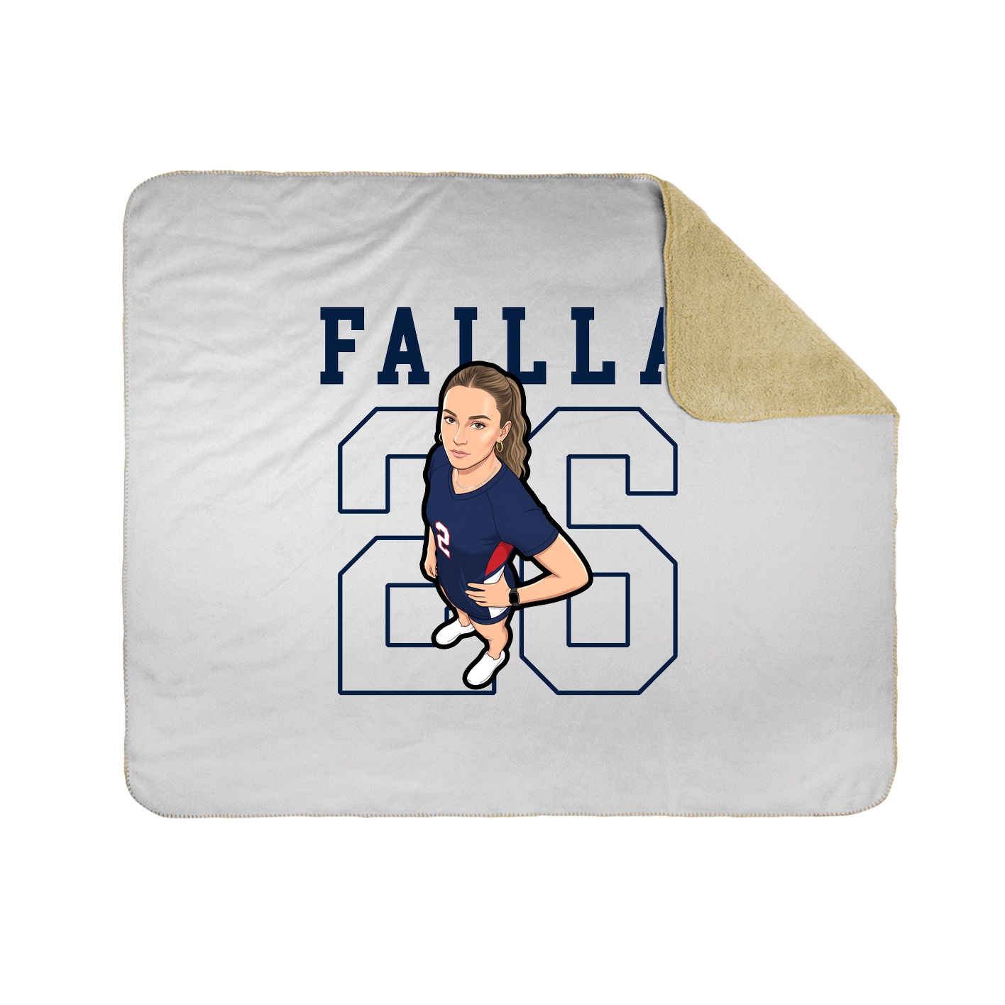 Throw Blanket — Shirsey in White