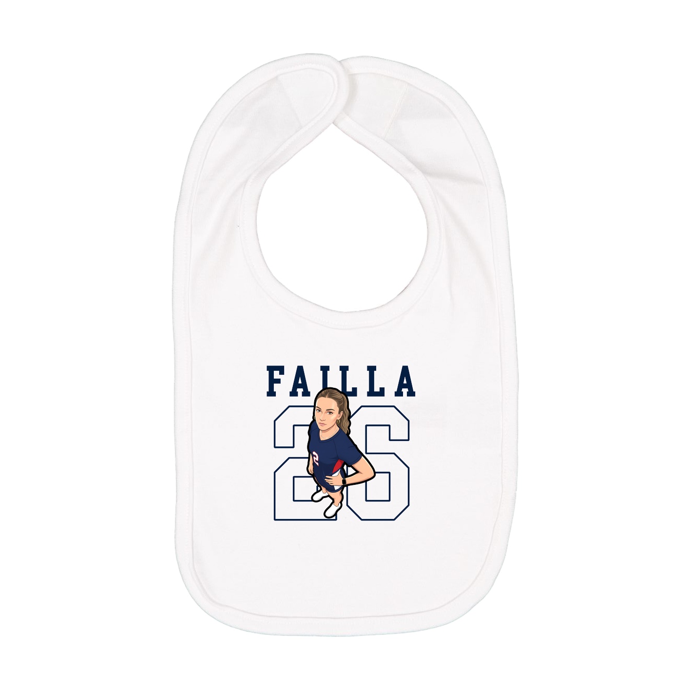 Infant Bib — Shirsey in White