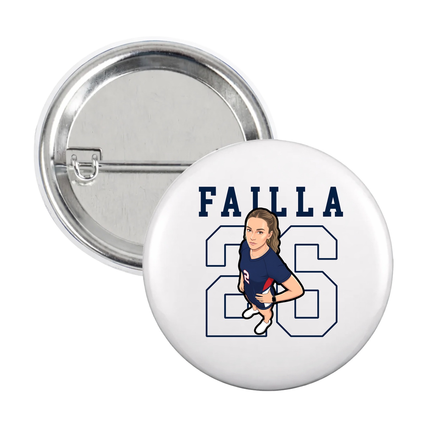 Game Day Button — Shirsey in White
