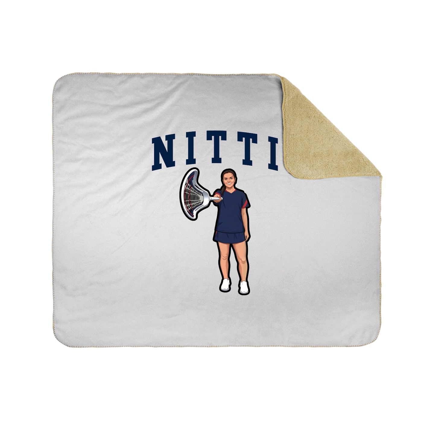 Throw Blanket — Shirsey in White
