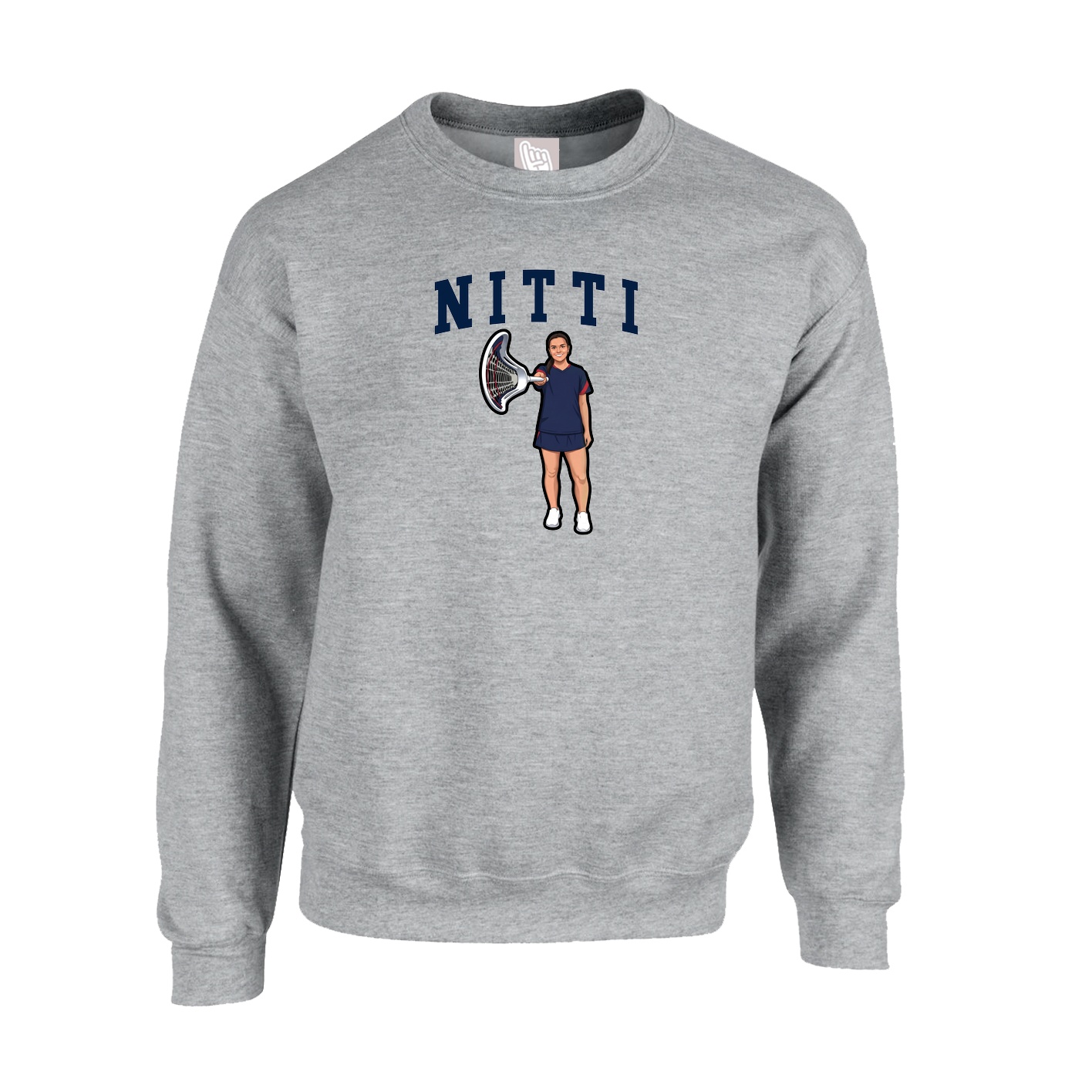 Fleece Crew — Shirsey in Grey