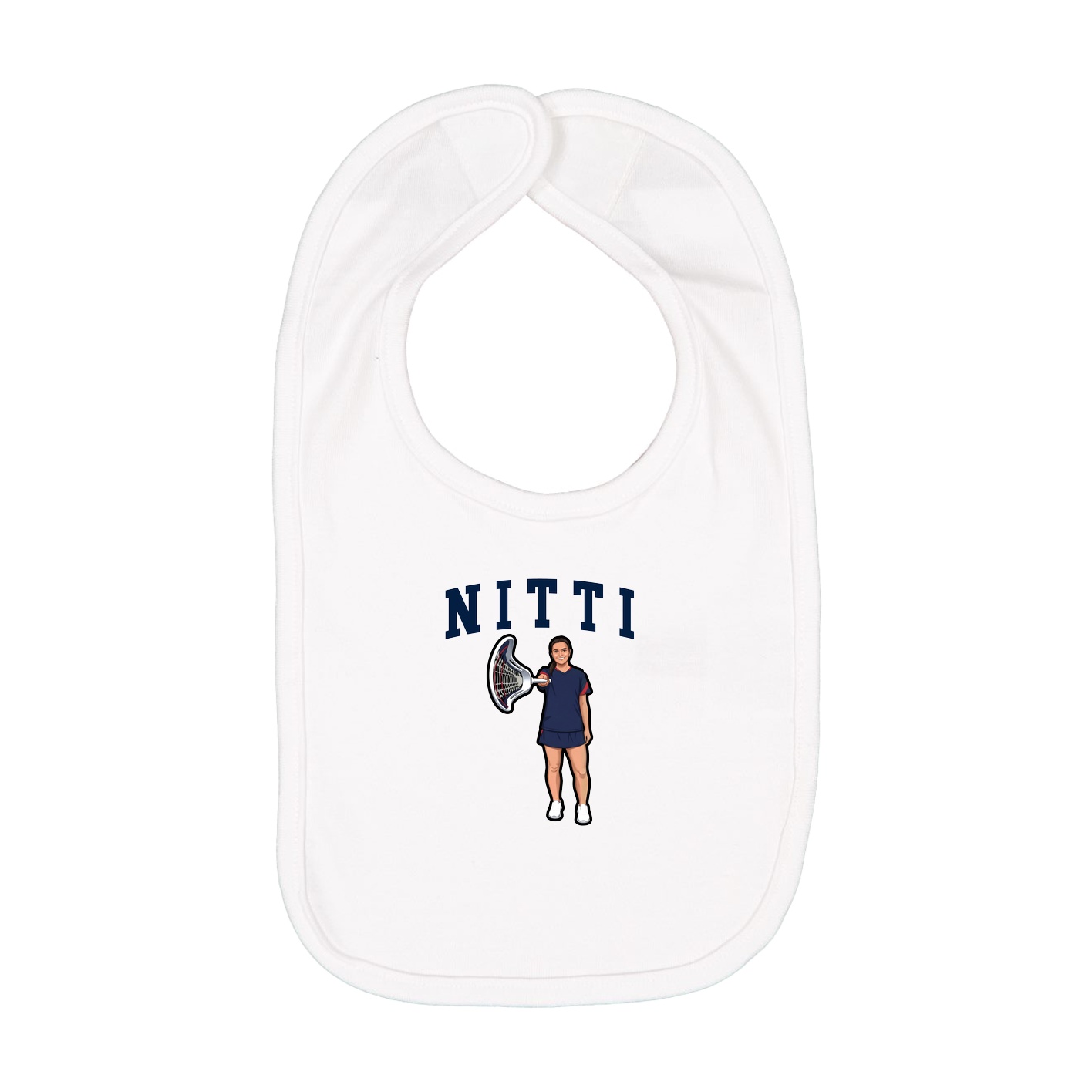 Infant Bib — Shirsey in White