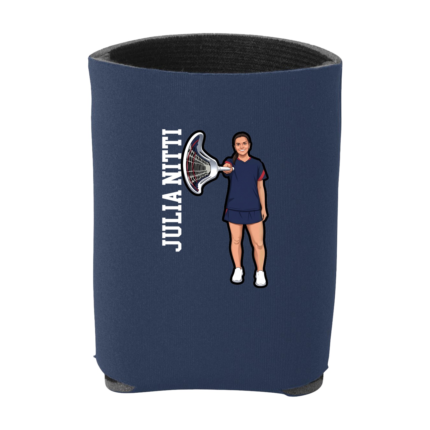 Can Holder — Name Vertical in Navy