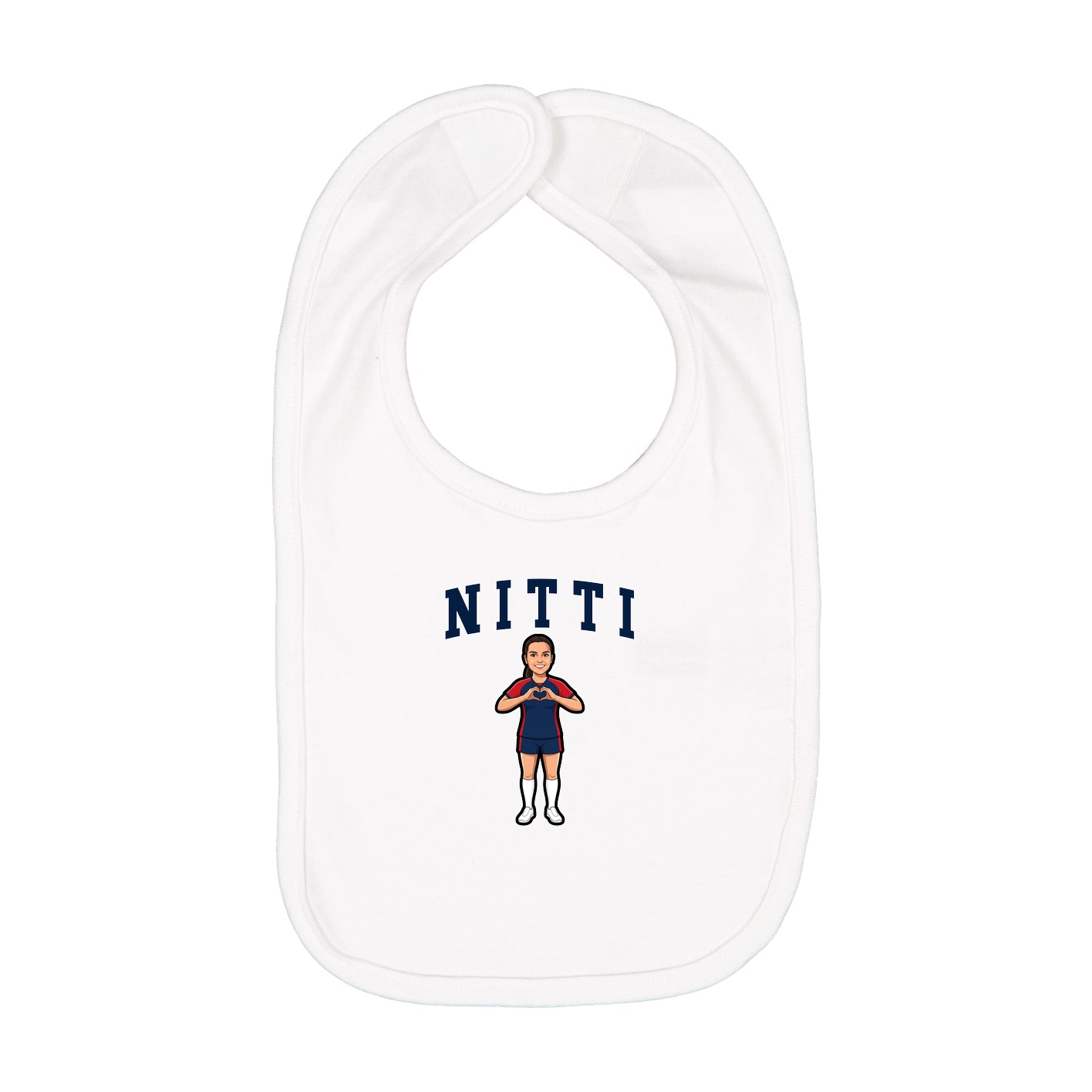 Infant Bib — Shirsey in White