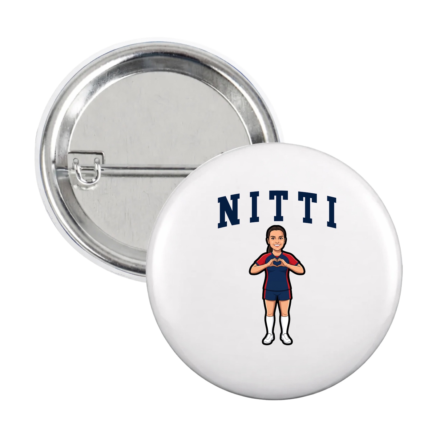 Game Day Button — Shirsey in White