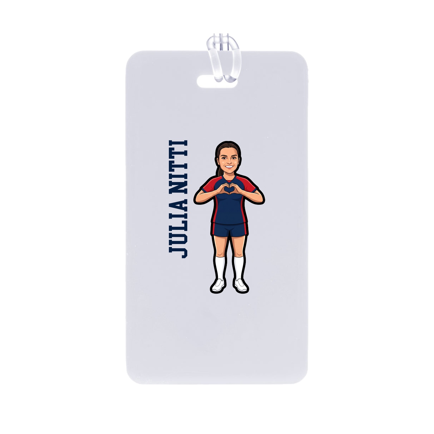 Bag Tag — Name Vertical in Classic