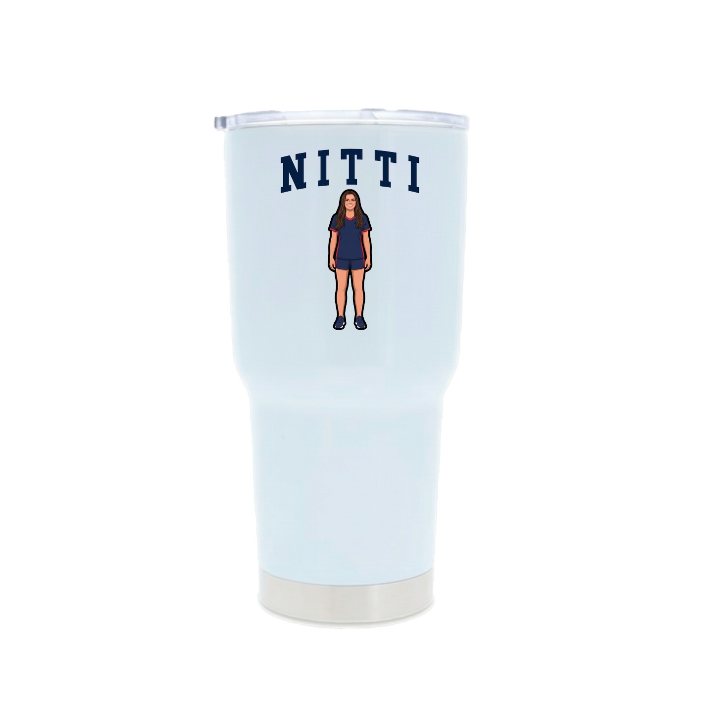 30oz Stainless Steel Tumbler — Shirsey in White