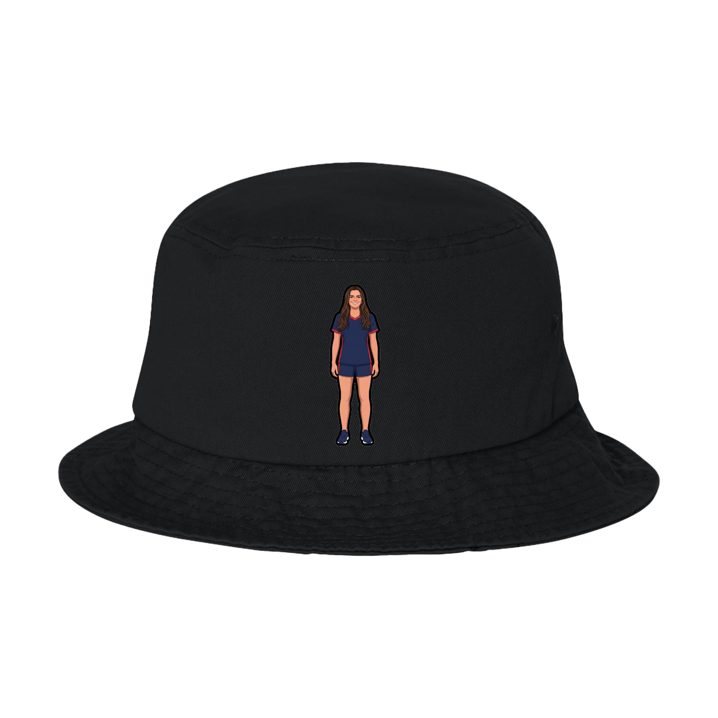 Bucket Cap — Name Vertical in Black
