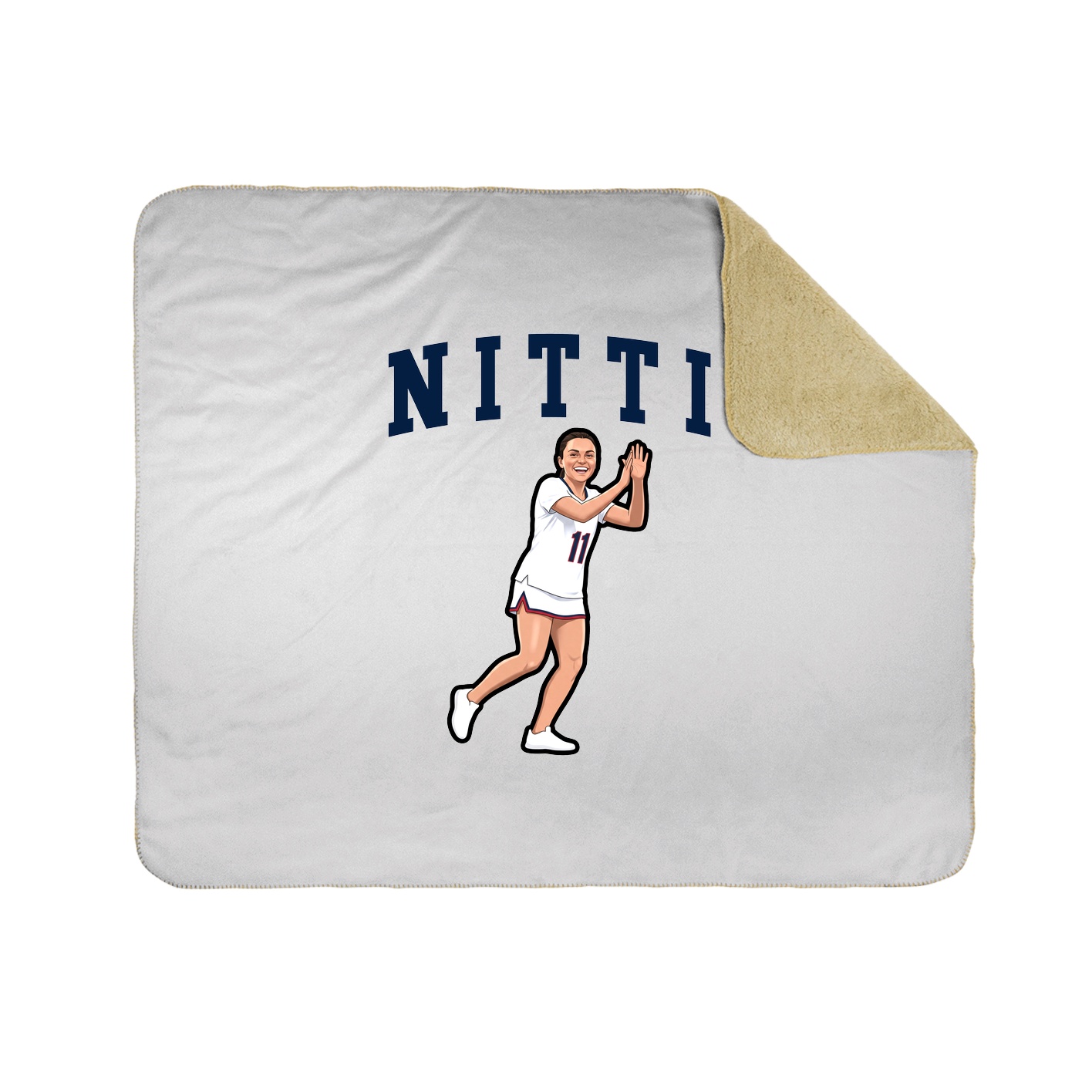 Throw Blanket — Shirsey in White