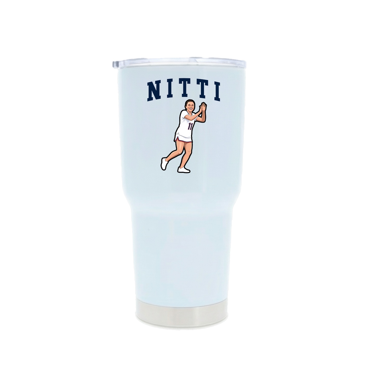 30oz Stainless Steel Tumbler — Shirsey in White