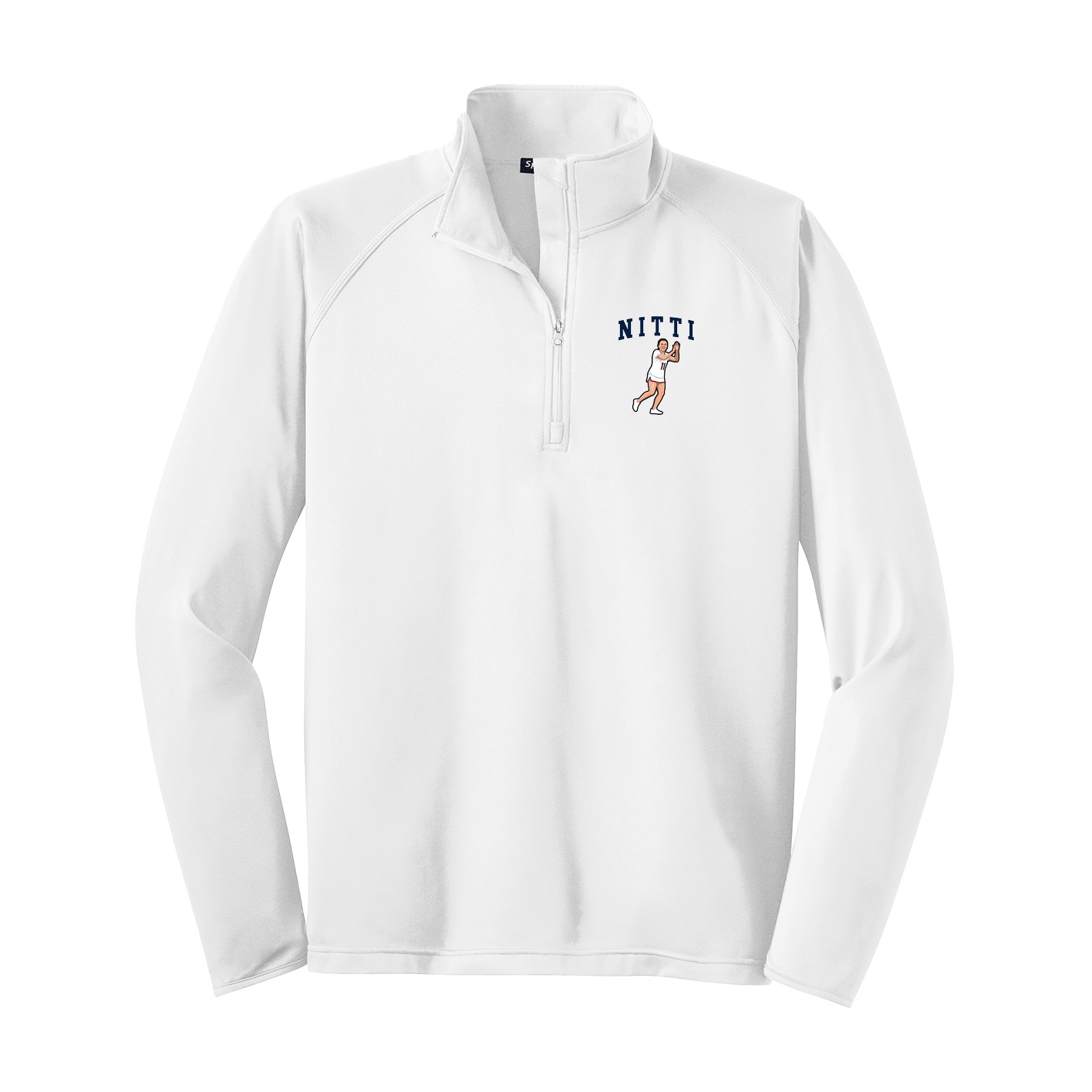 Q-Zip Pullover — Shirsey in White